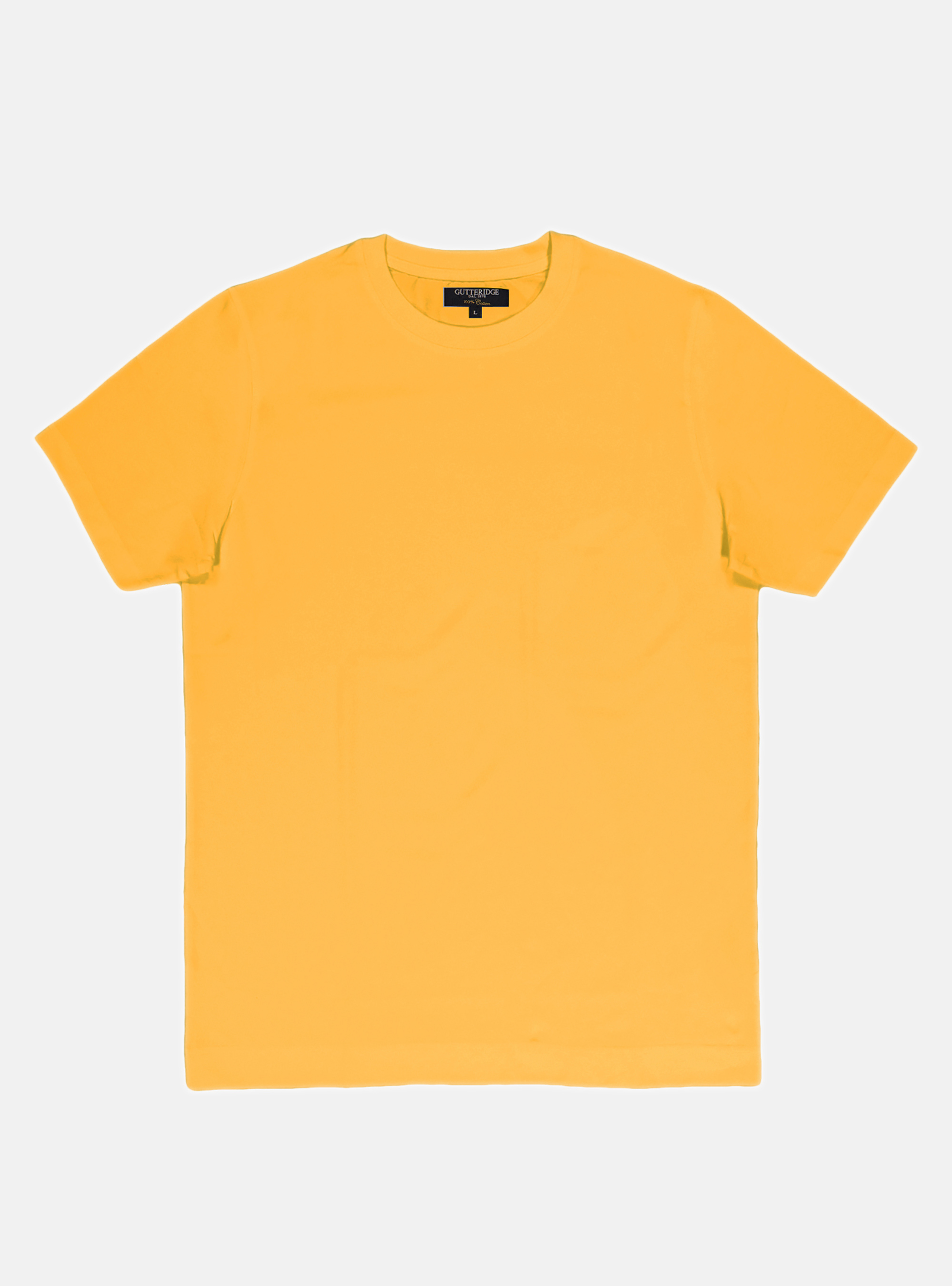 CAMISETA DE PUNTO MEDIA MANGA, LISA, AMARILO