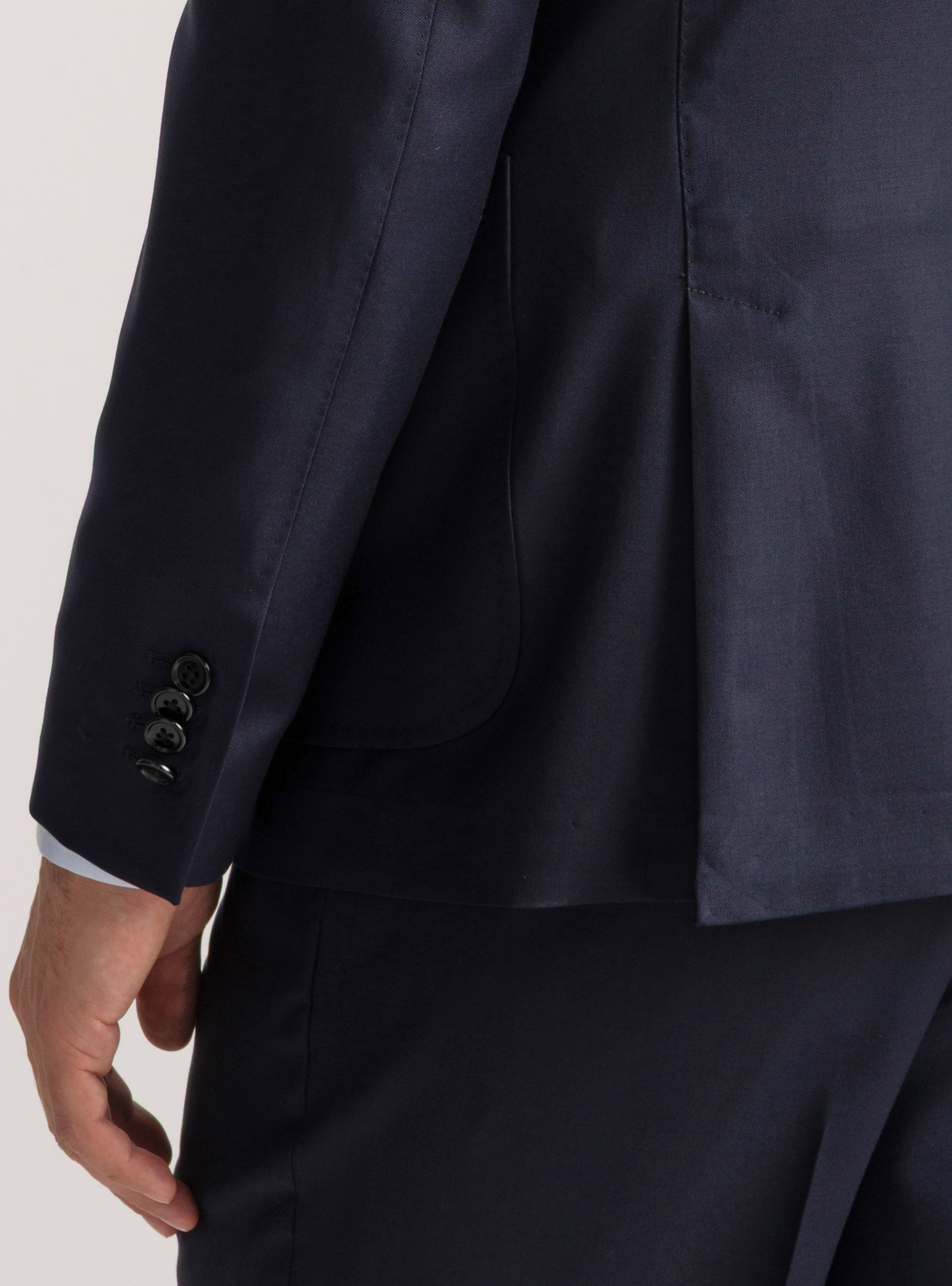 Giacca doppiopetto in lana Vitale Barberis Canonico, BLU NAVY