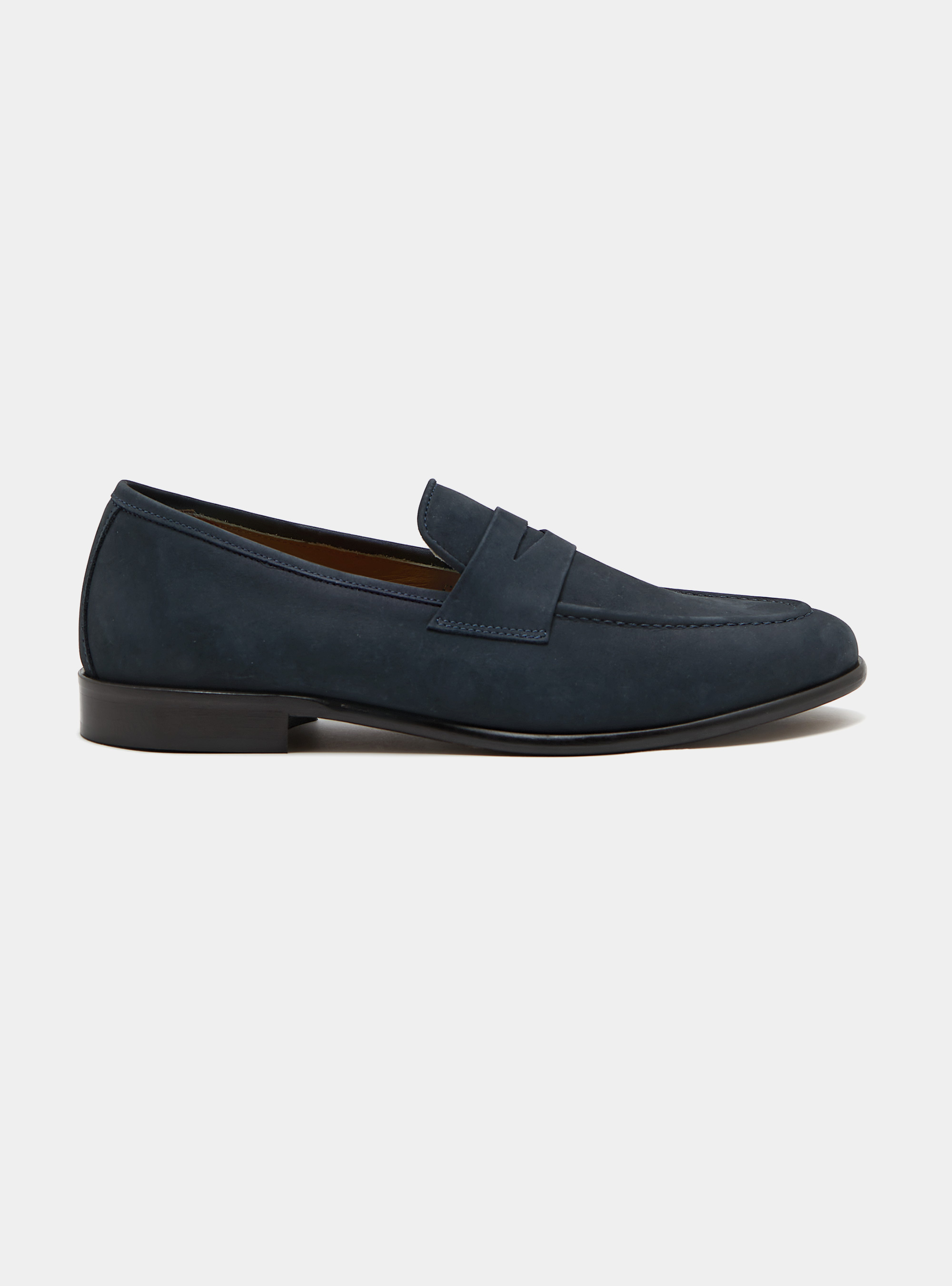 Nubuck loafers, BLUE