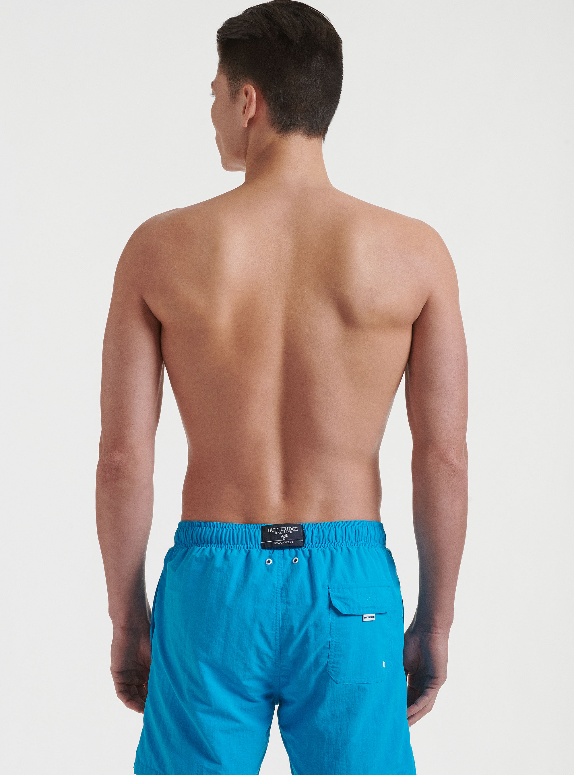 Costume da bagno tinta unita, TURCHESE 0258C