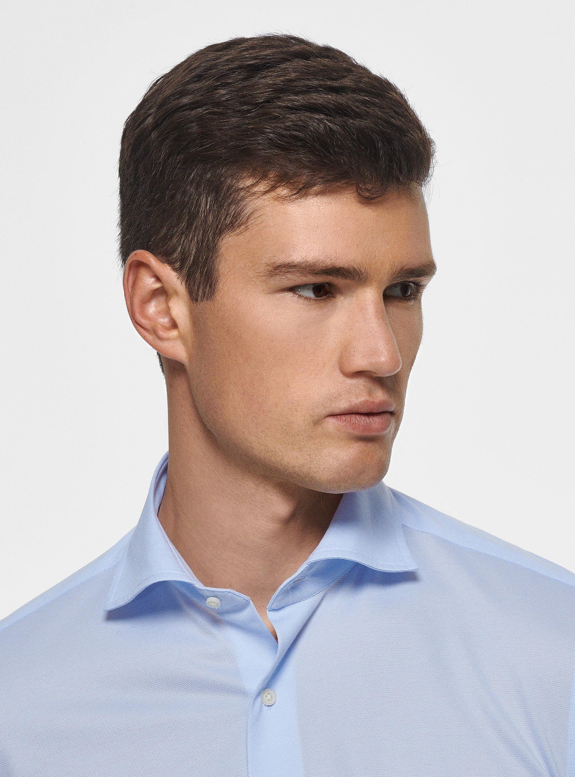 COOLMAX fabric pique shirt, LIGHT BLUE
