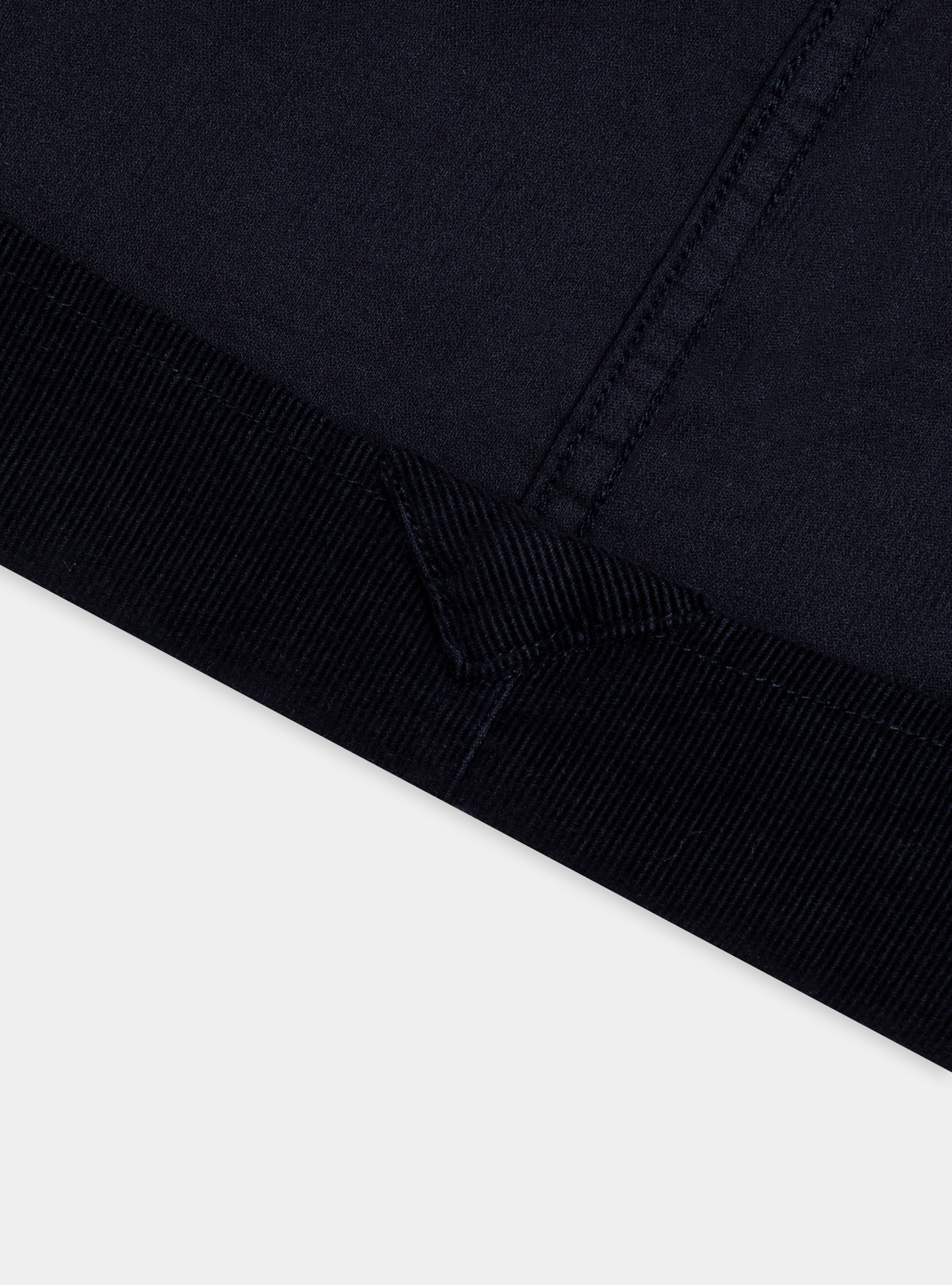 Camicia collo button down in velluto, BLU NAVY