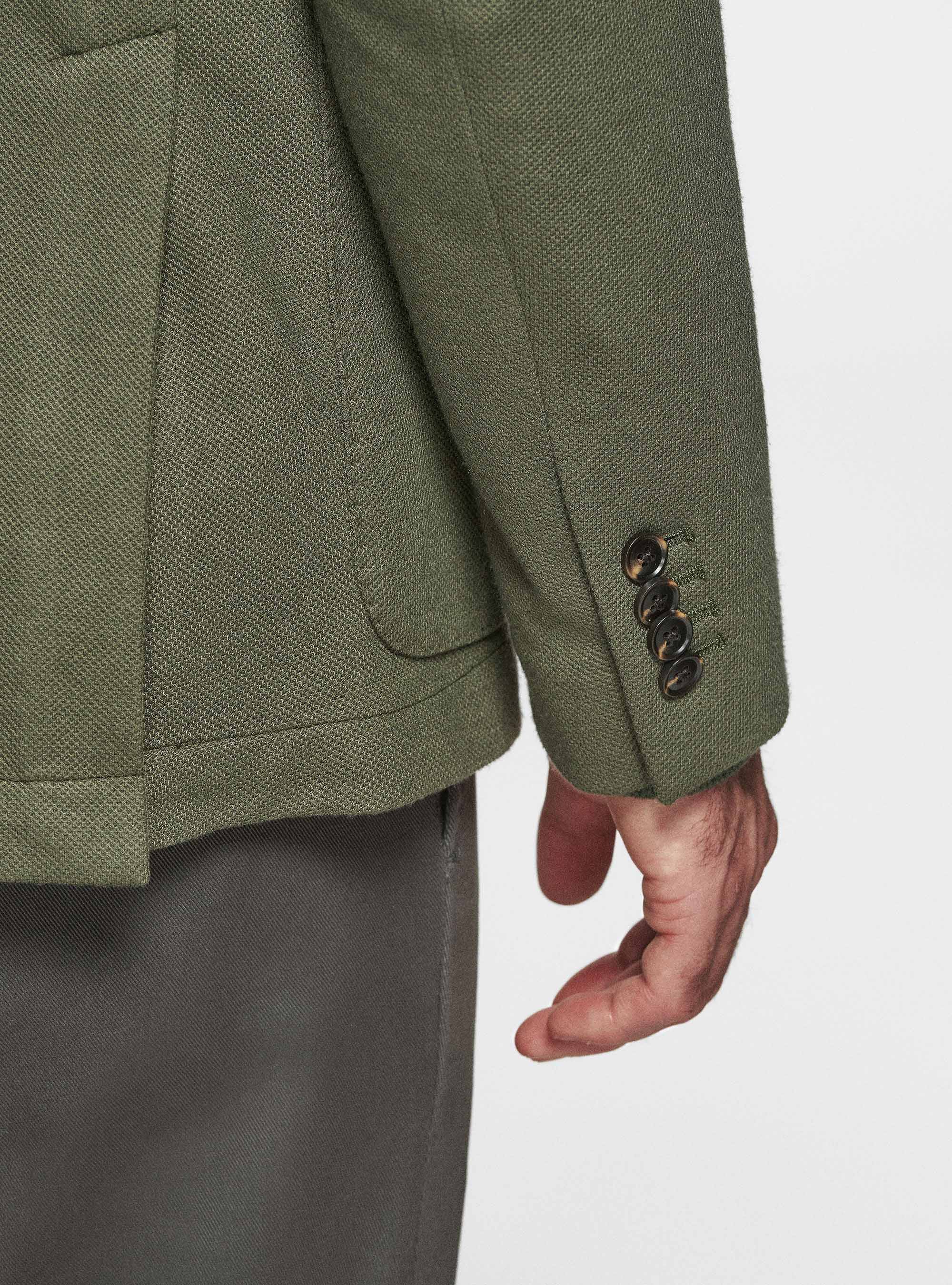 Giacca sfoderata in jersey, MILITARE 0609C