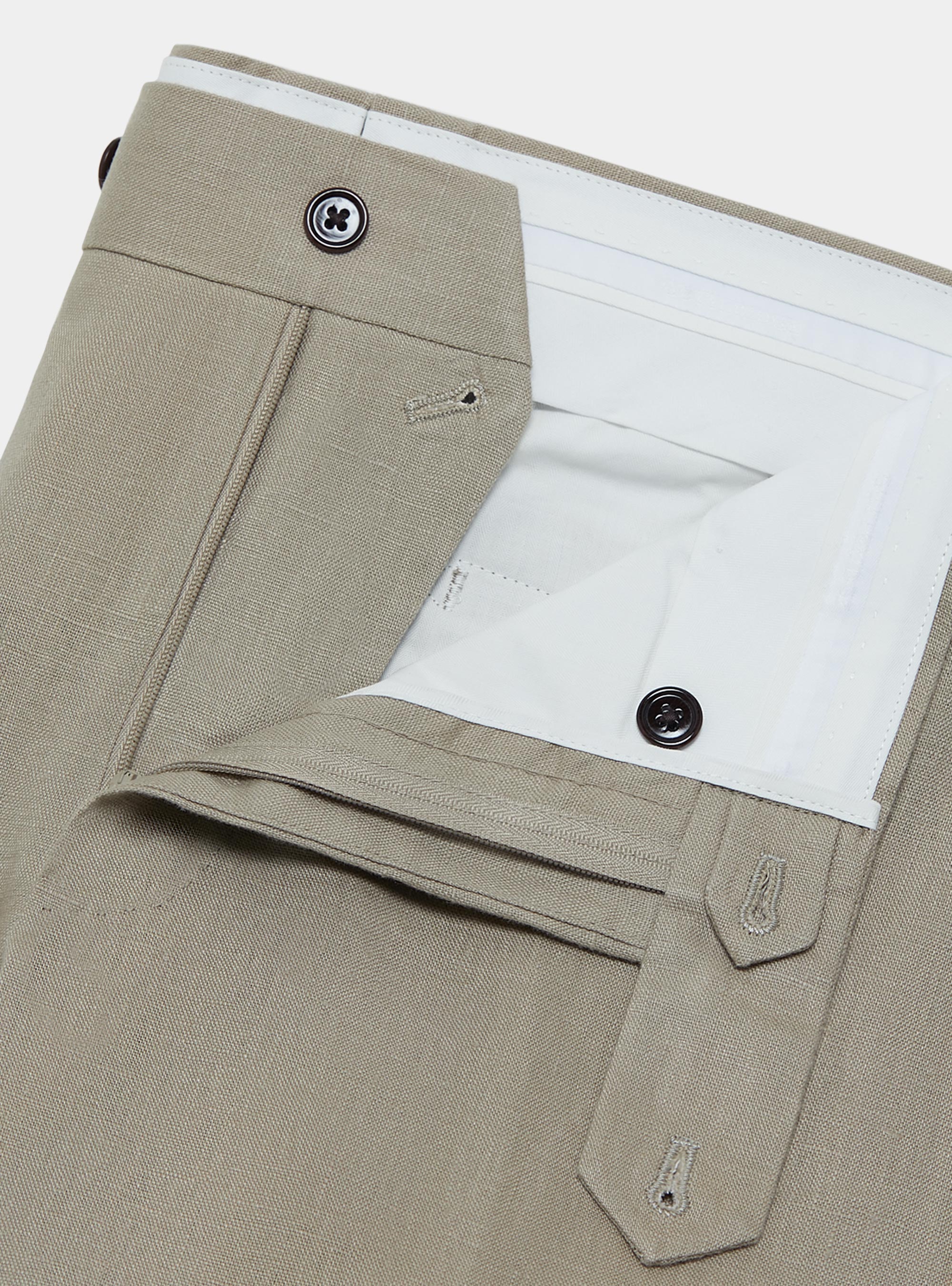 Pure linen trousers, MUD