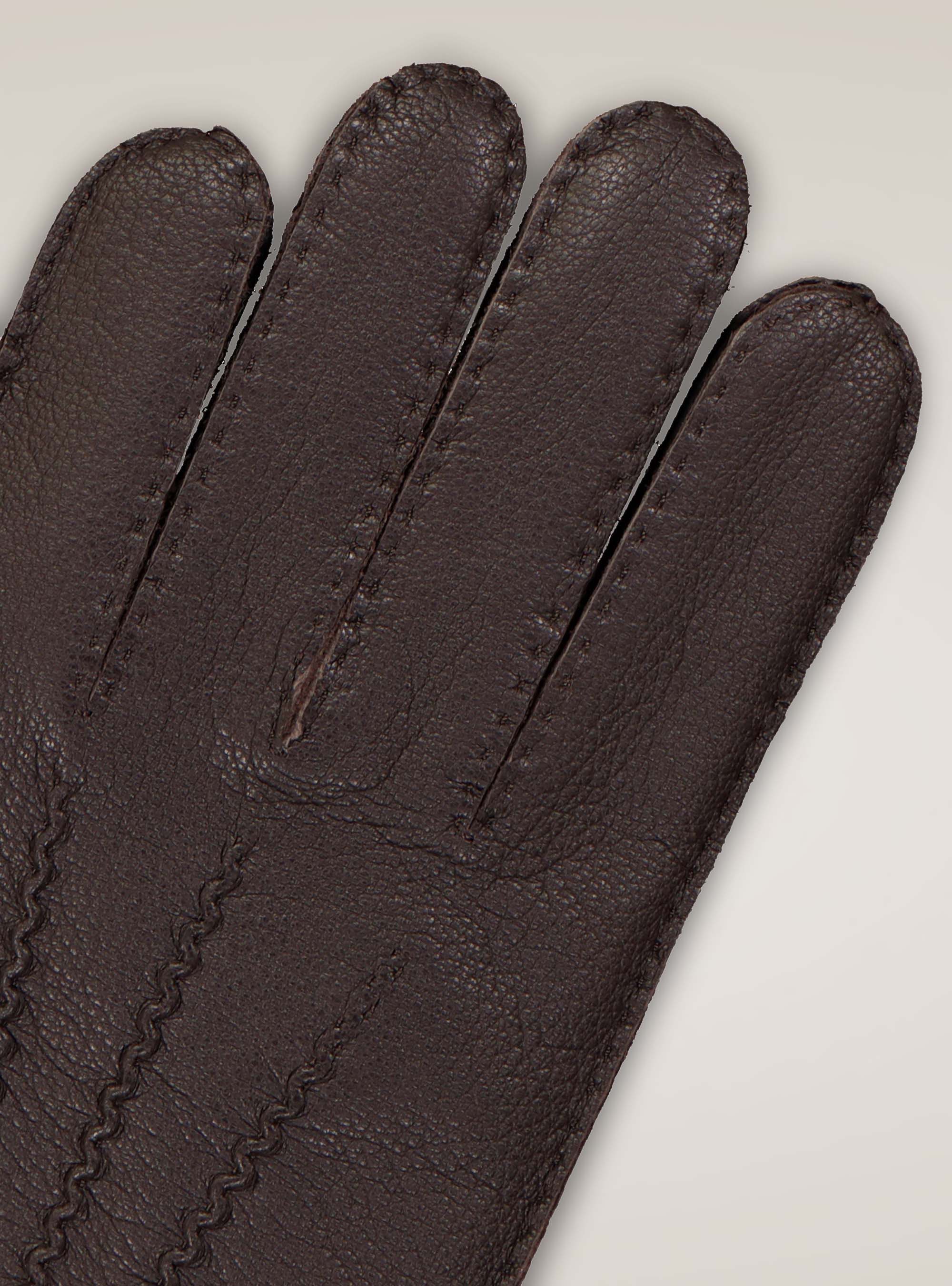 Guanti 100% pelle, MARRONE