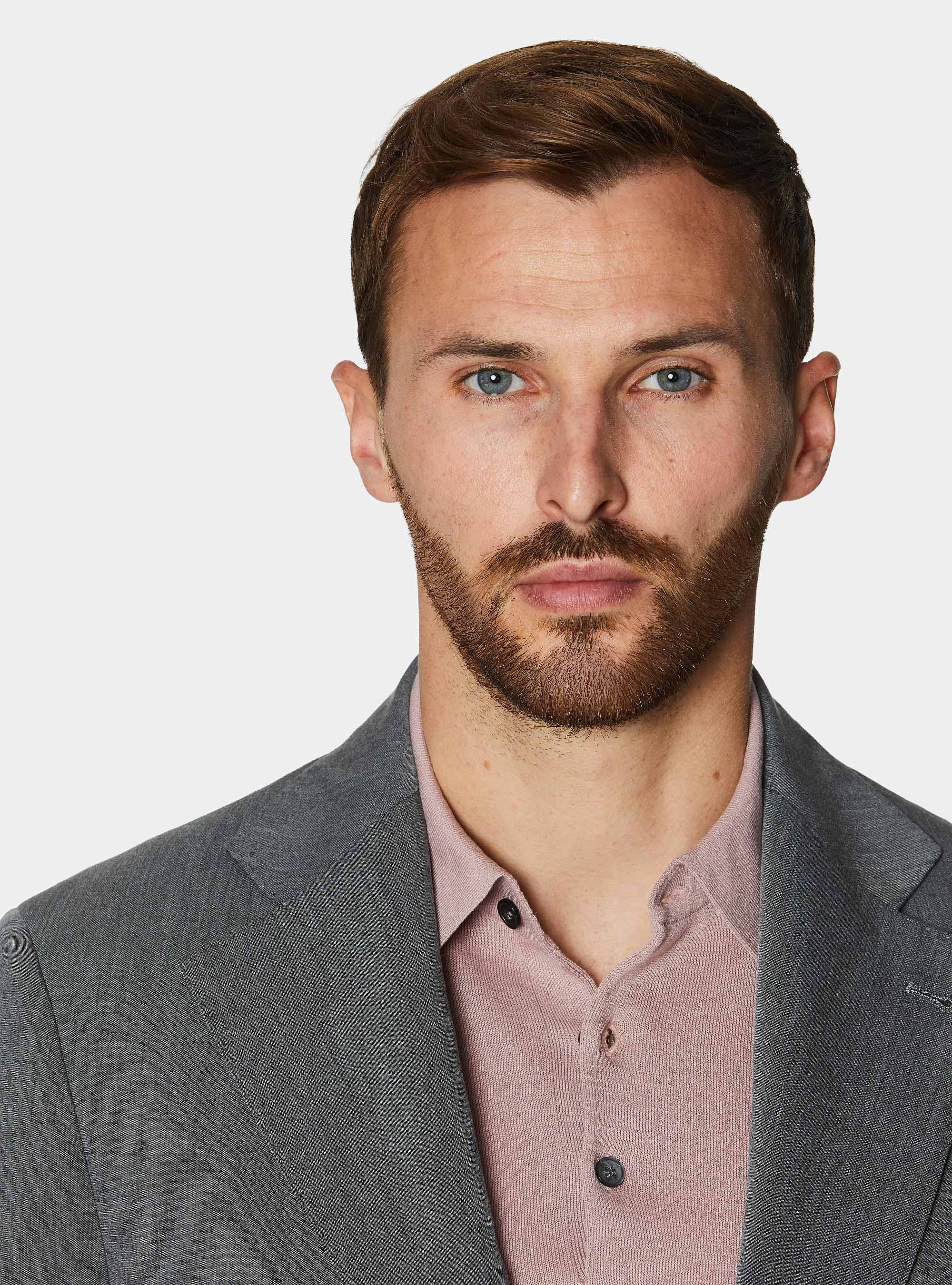 Slim fit suit blazer, GRIGIO SCURO 0125C