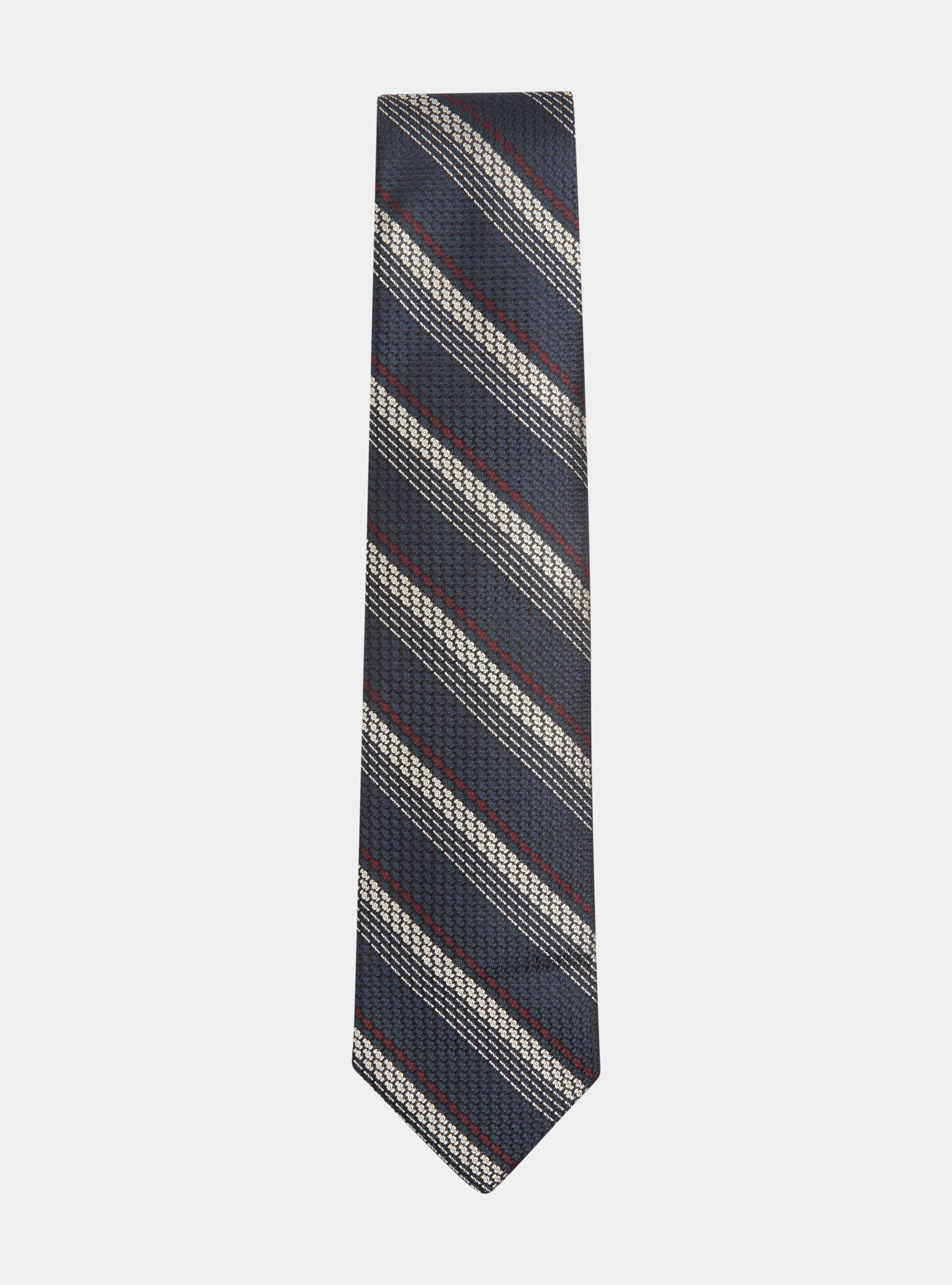 Regimental silk tie, BLACK