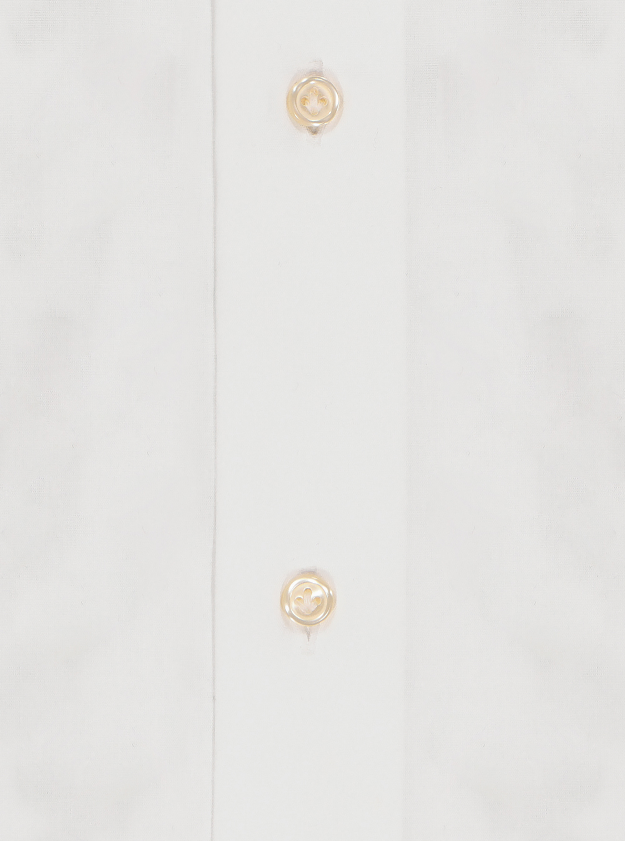 Camicia collo francese in popeline stretch, BIANCO