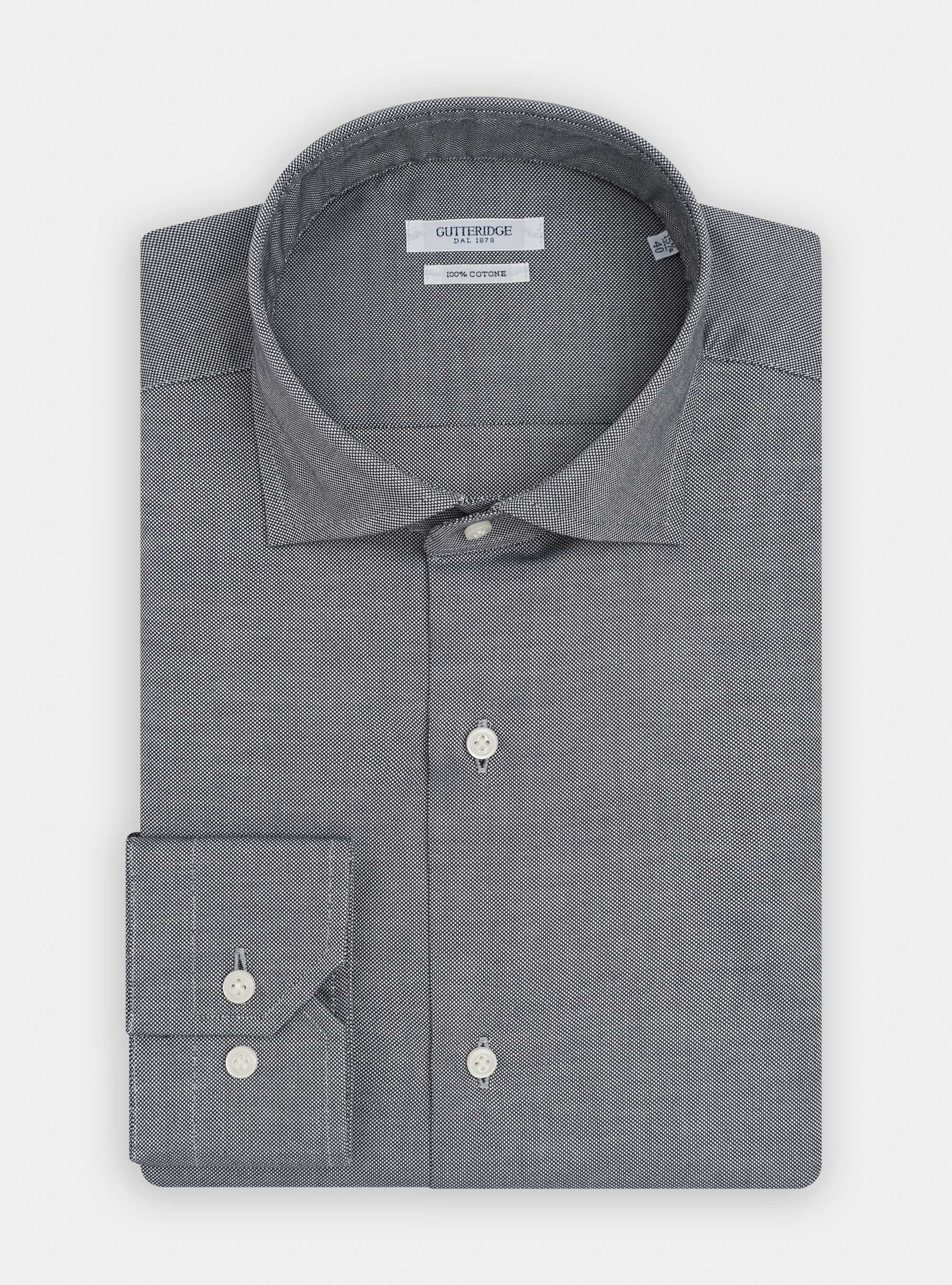 Camicia in cotone oxford, BLU NAVY