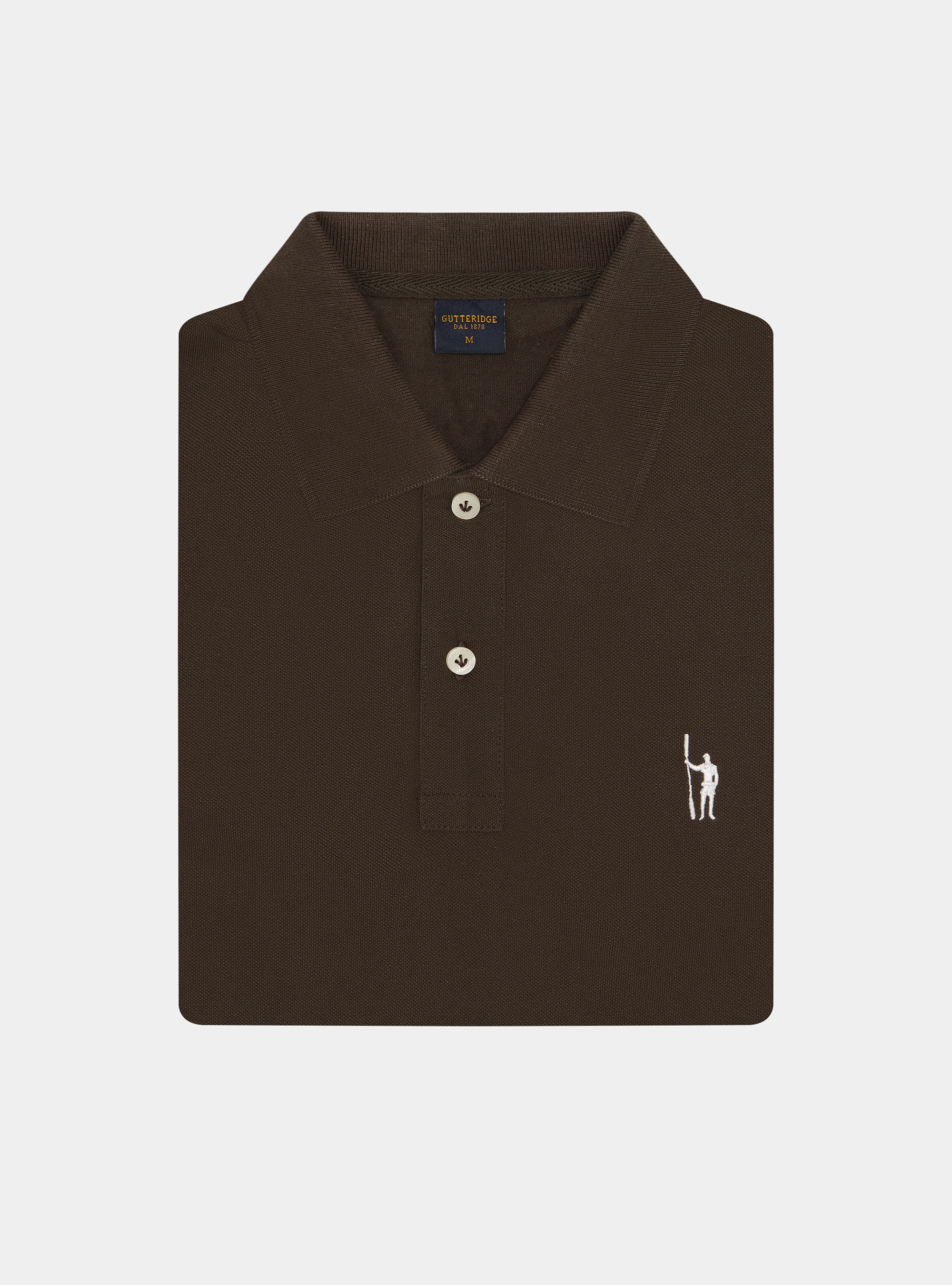 Classic piqu&eacute; polo shirt, BROWN