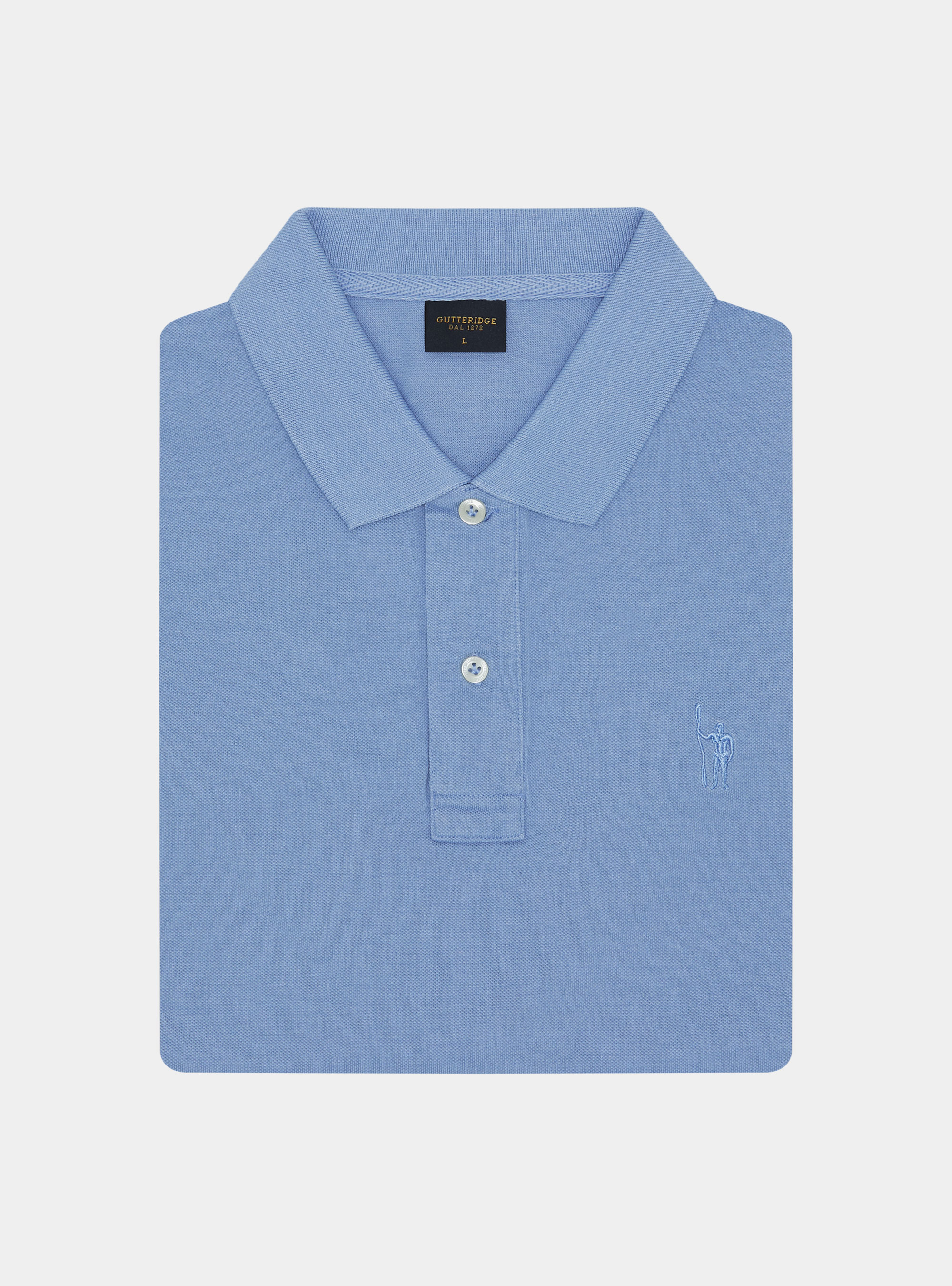 Polo classique en piqu&eacute;, BLEU CIEL