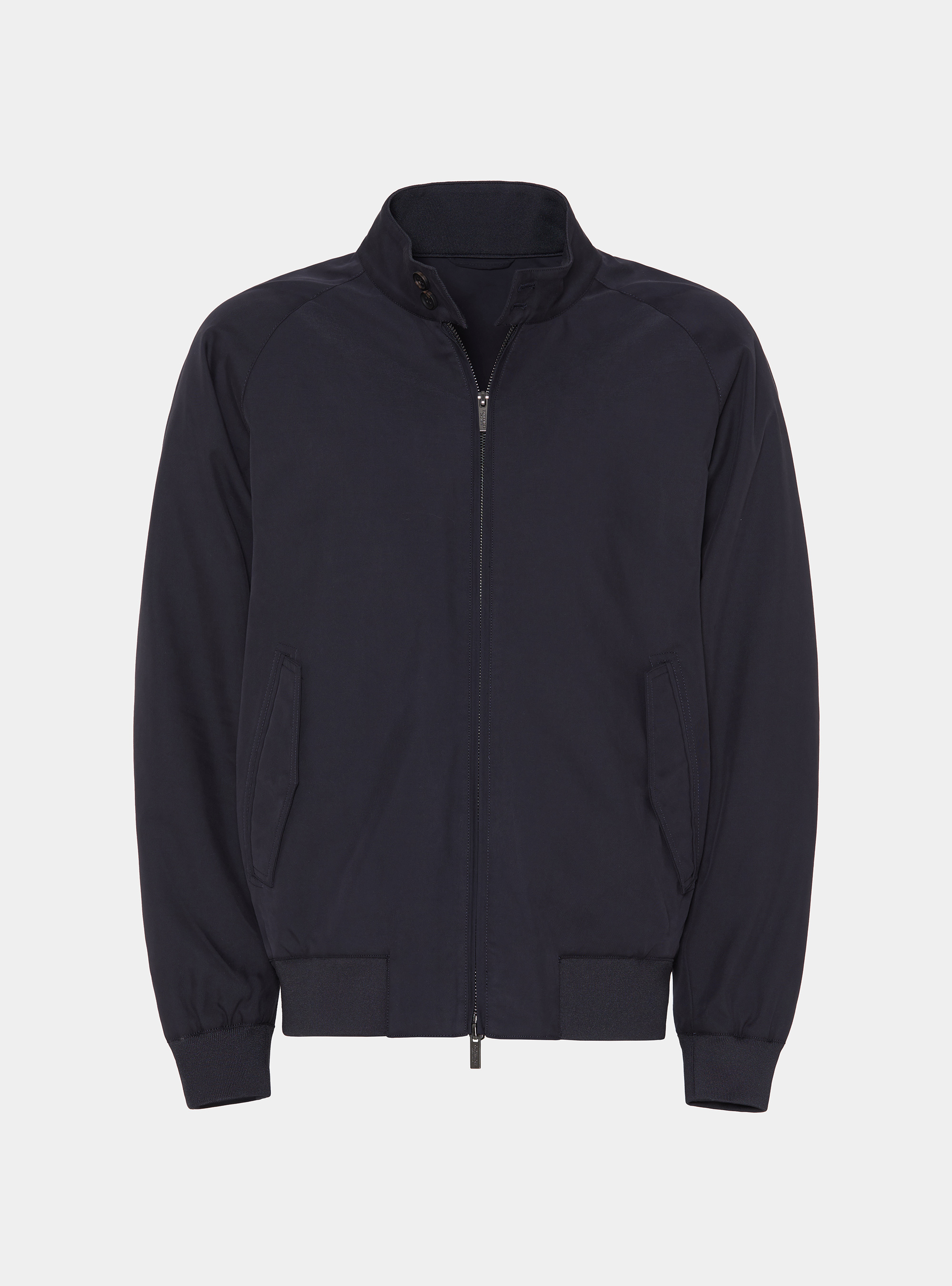 Cazadora bomber en mezcla de algod&oacute;n, AZUL MARINO