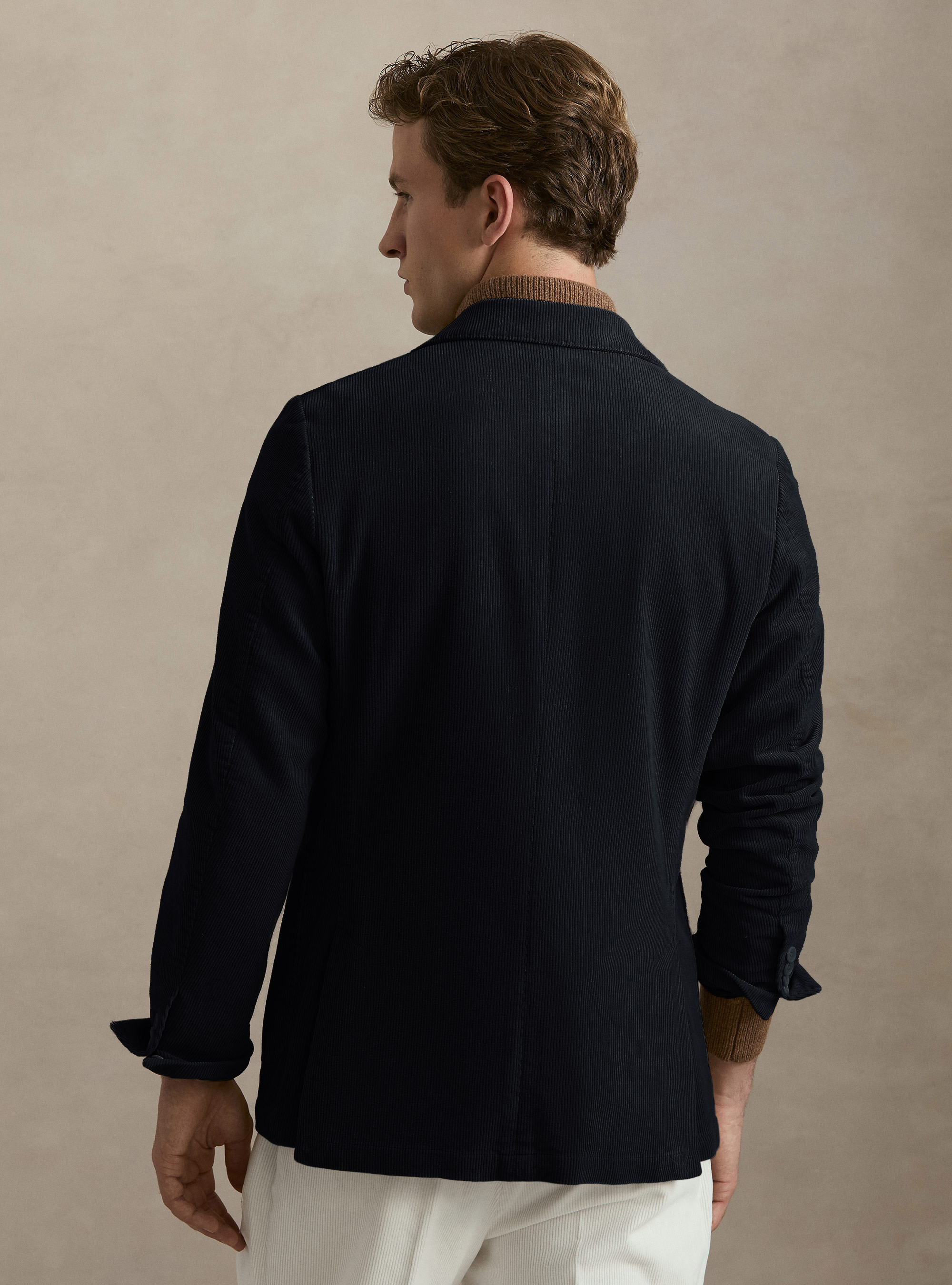 Baumwollsamt-Sakko, NAVY 0218C