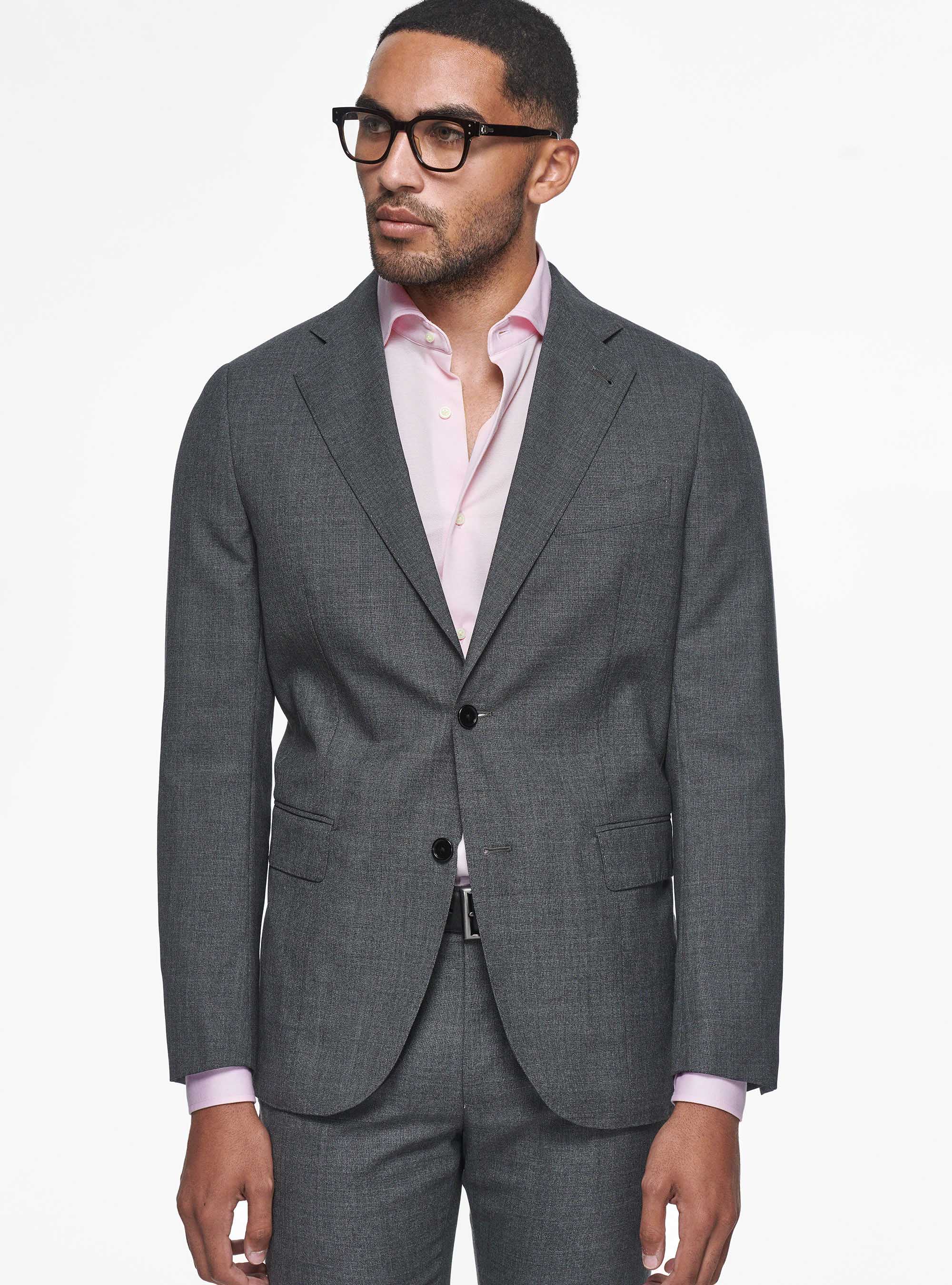 Vitale Barberis Canonico pure wool blazer, ASFALTO 0112C