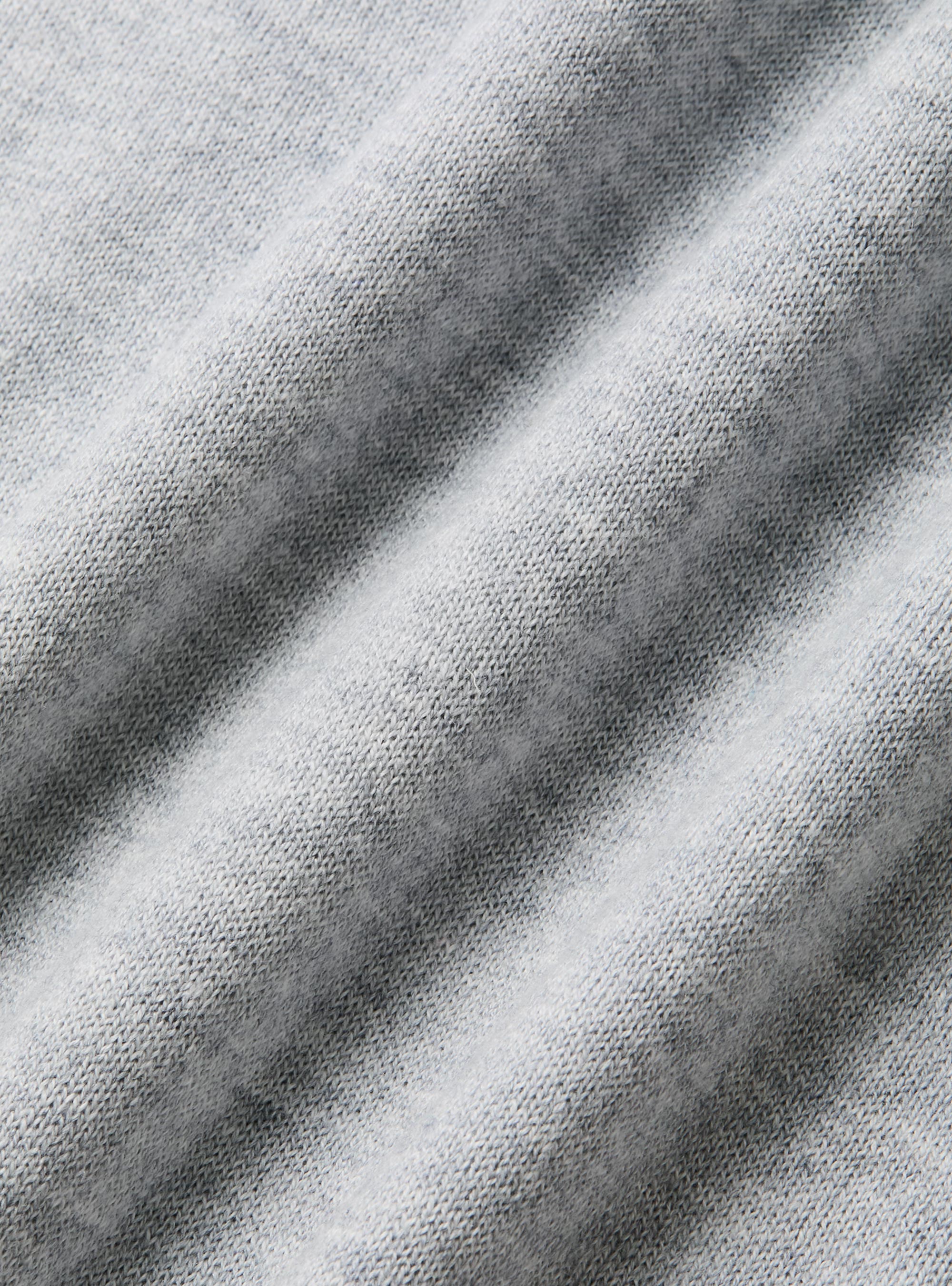 Maglia girocollo in cotone seta e cashmere, GRIGIO MELANGE 0151C