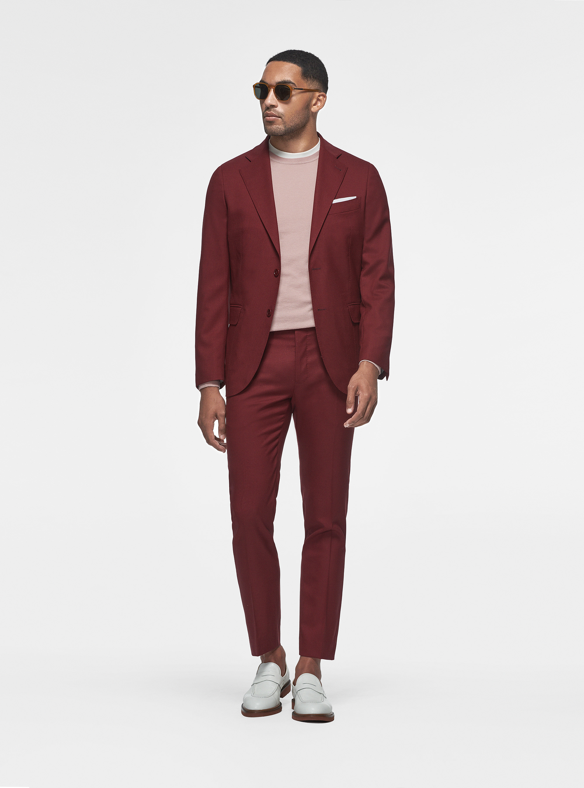 Giacca in pura lana Vitale Barberis Canonico, BORDEAUX