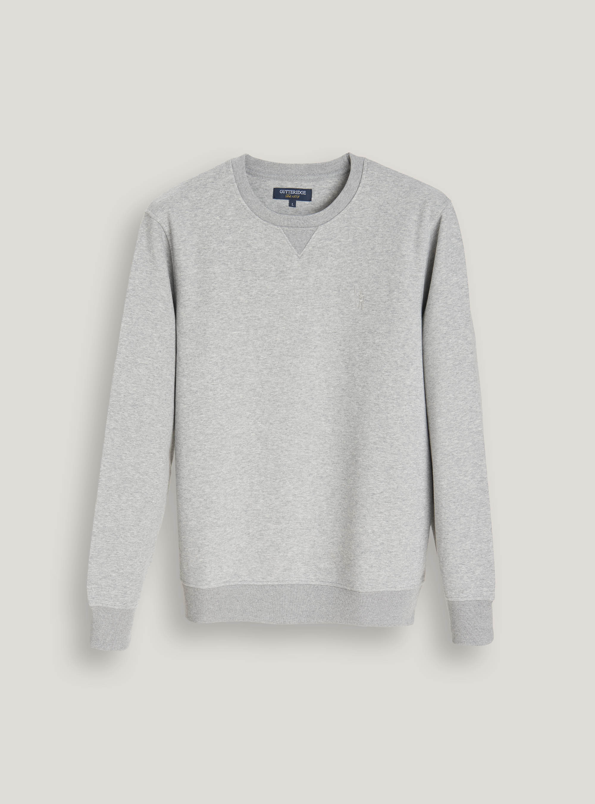 Felpa girocollo, GRIGIO CHIARO
