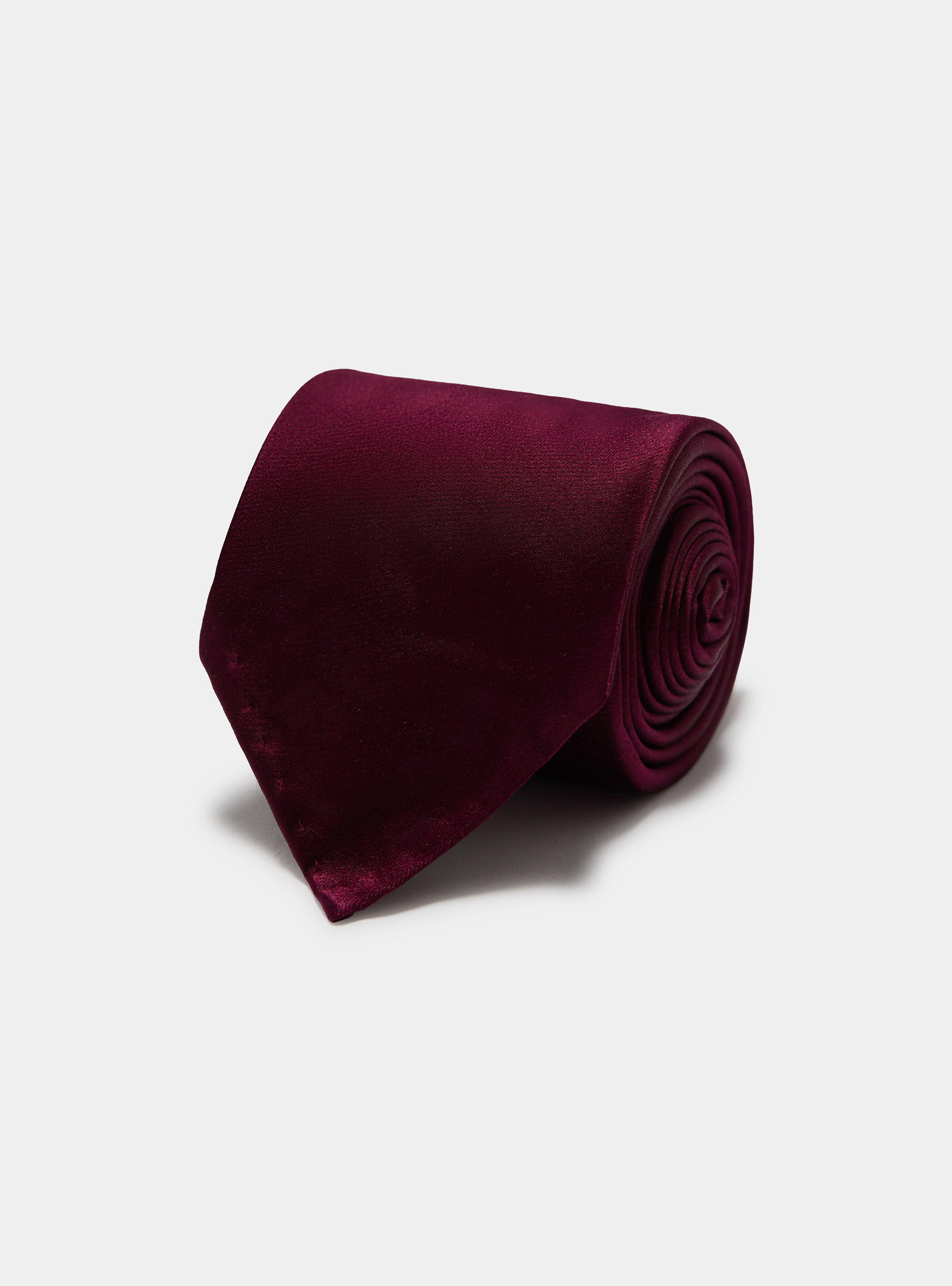 Unlined silk tie, BORDEAUX