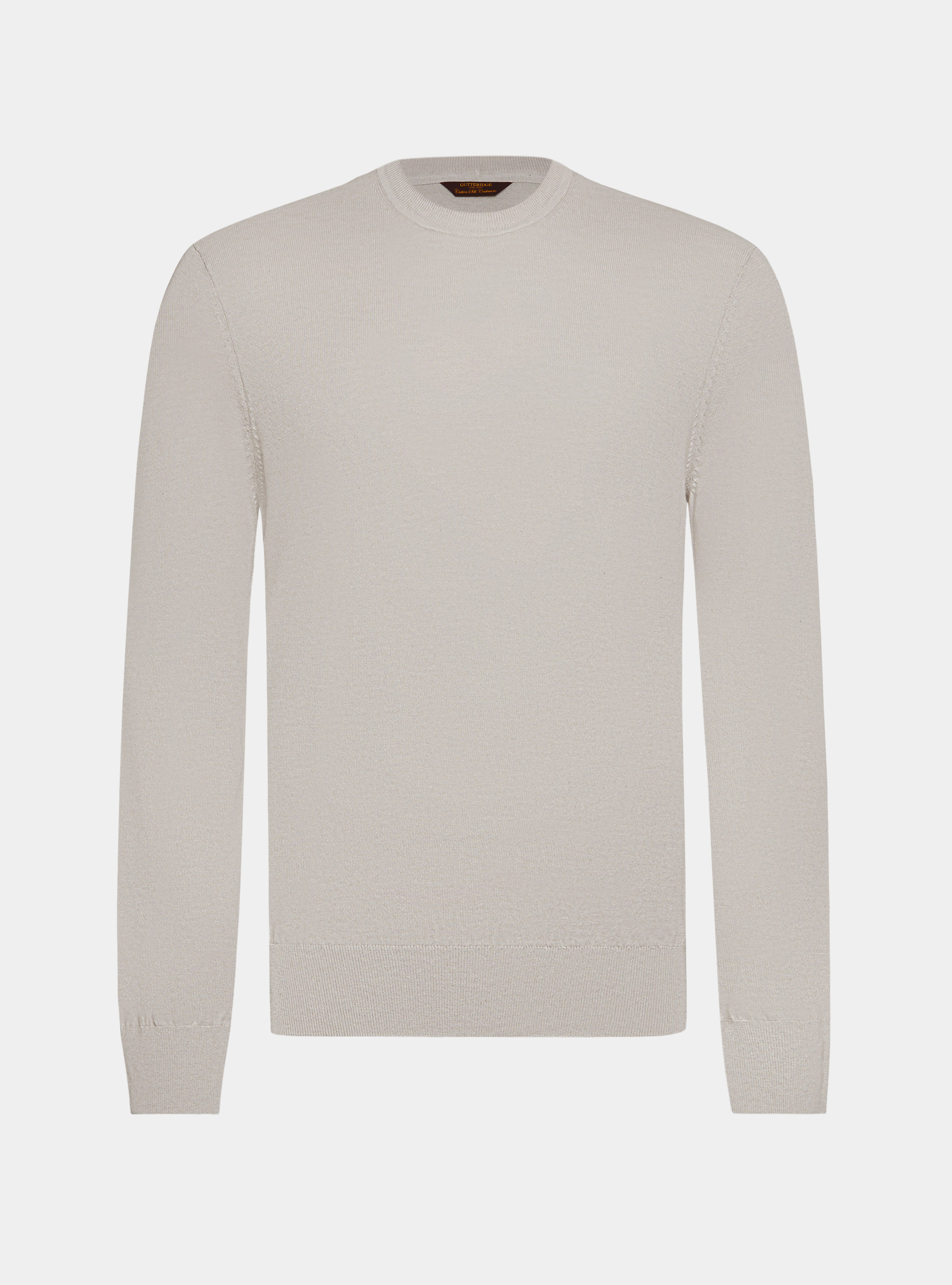 Tricot &agrave; col rond en coton soie et cachemire, PERLA 0178C