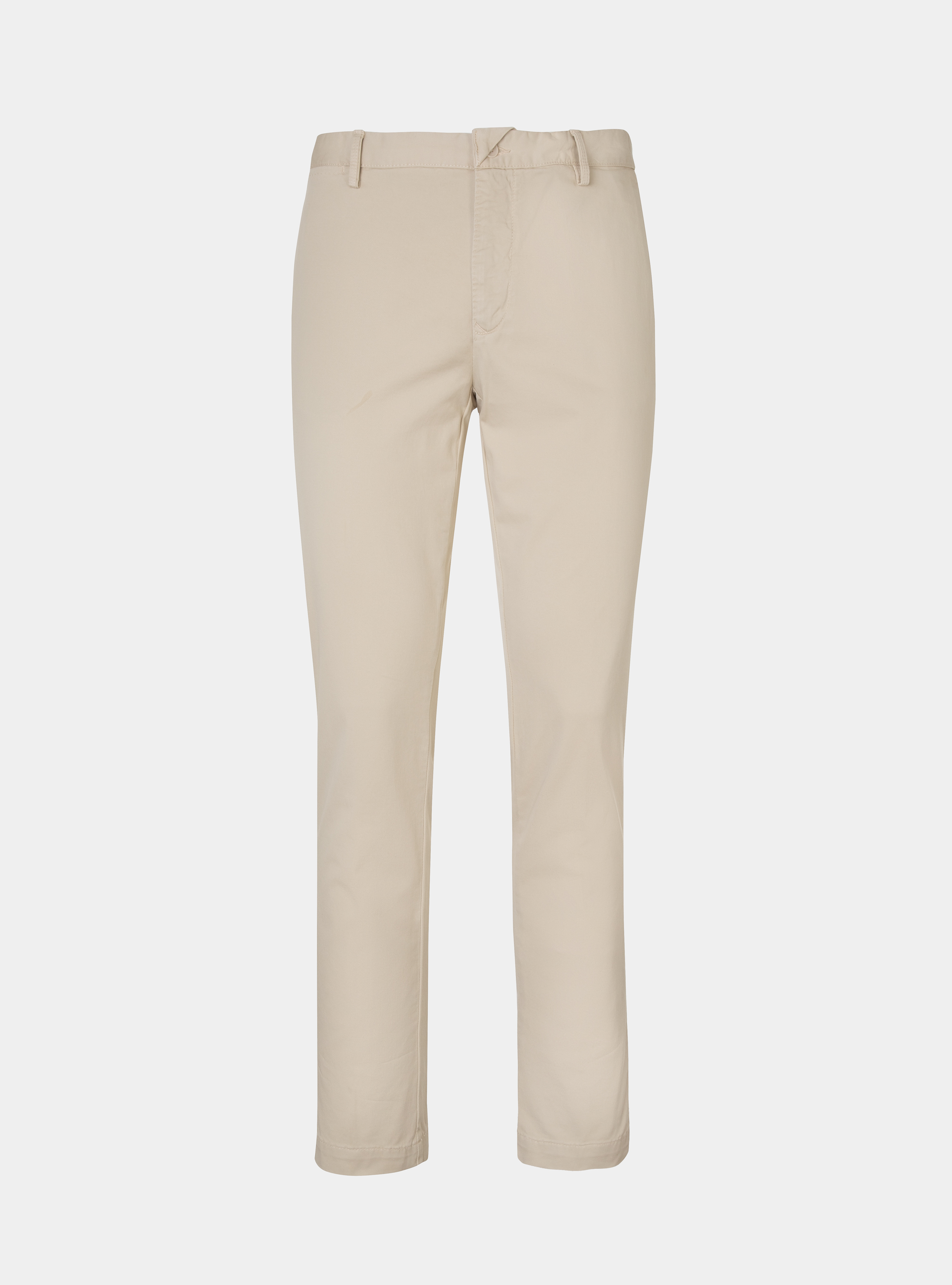 Pantaloni chino in twill di cotone, ECRU