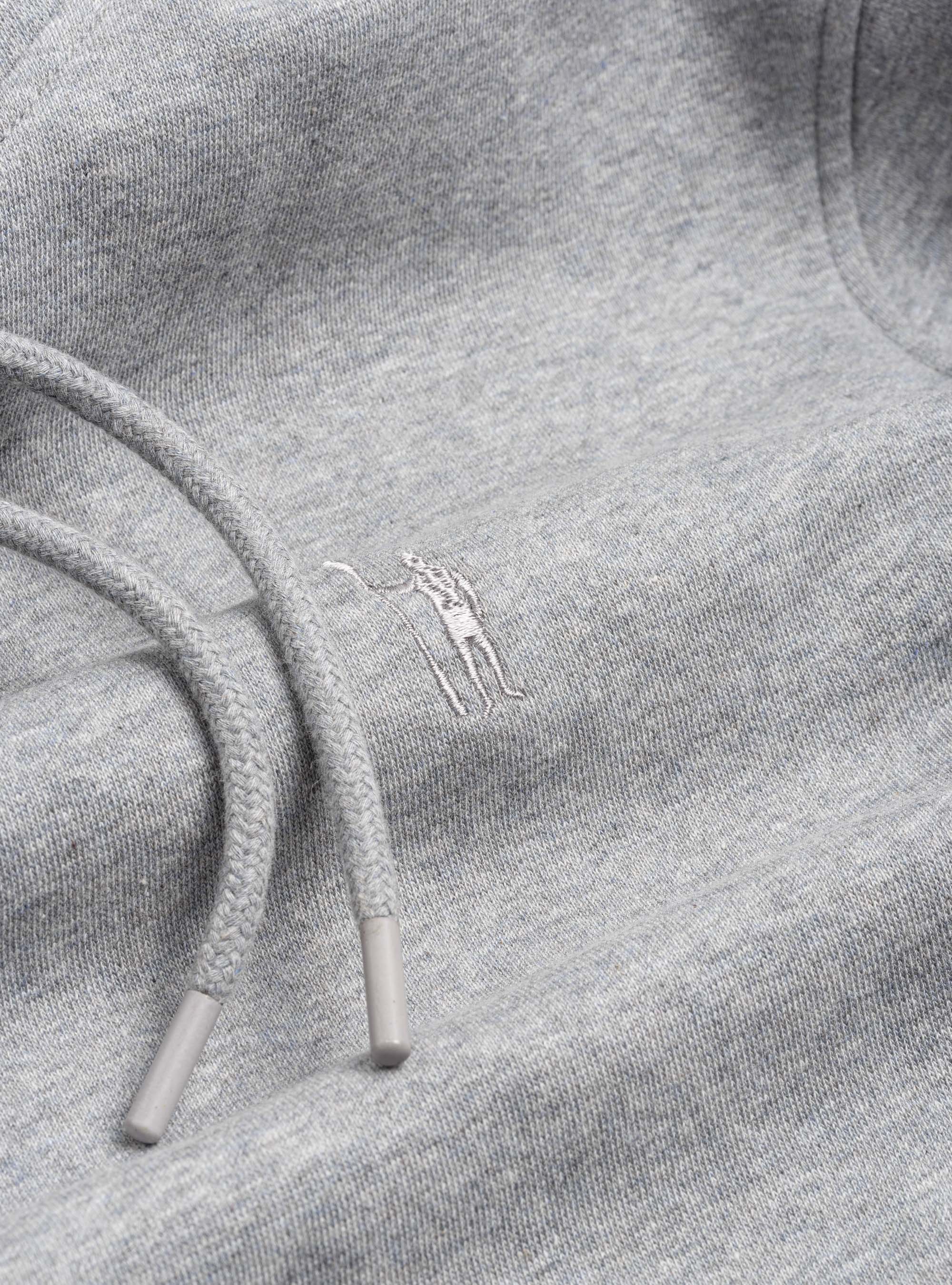 Felpa con cappuccio, GRIGIO CHIARO MELANGE