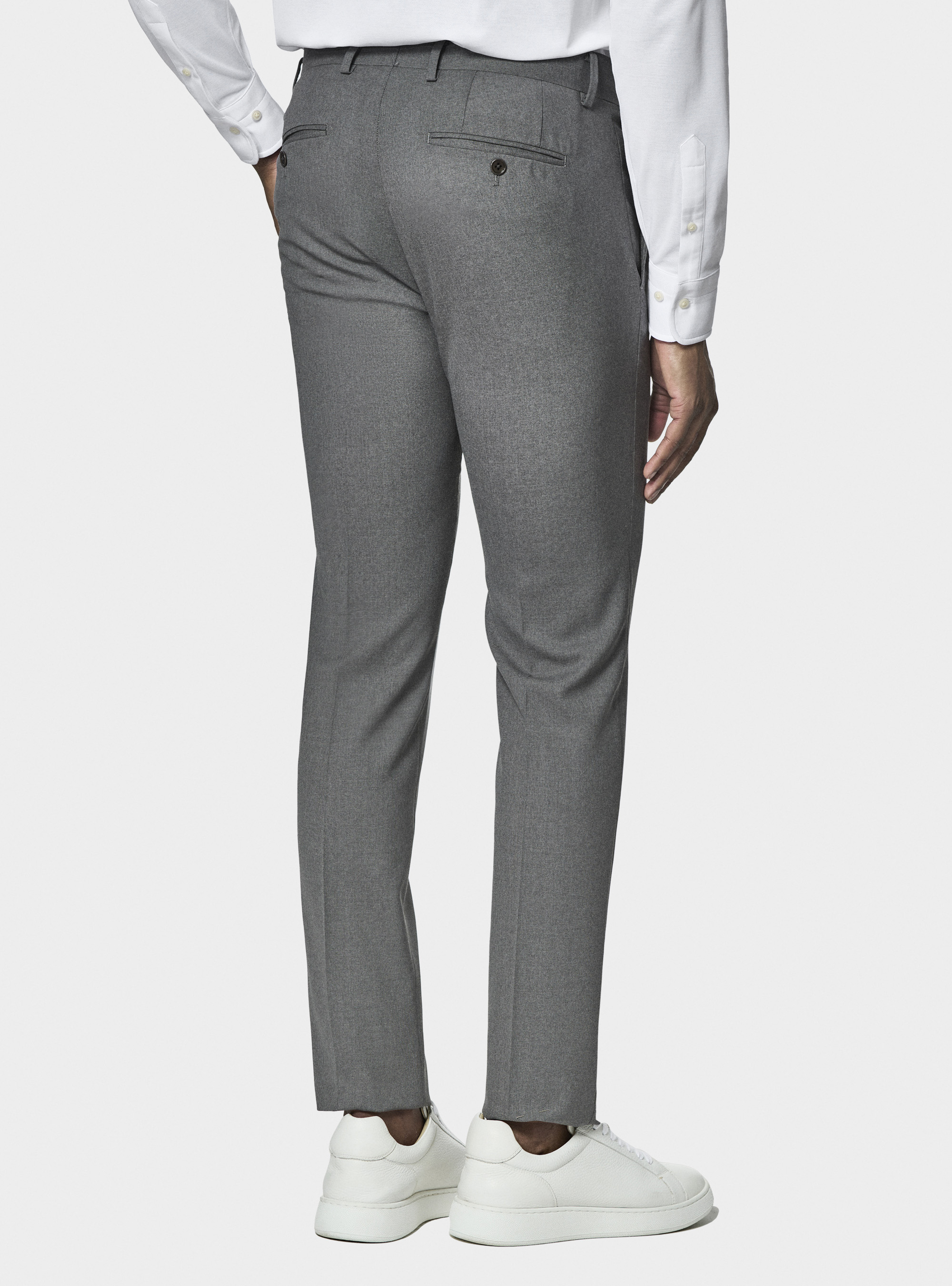 Cerruti pure wool travel suit trousers, GREY