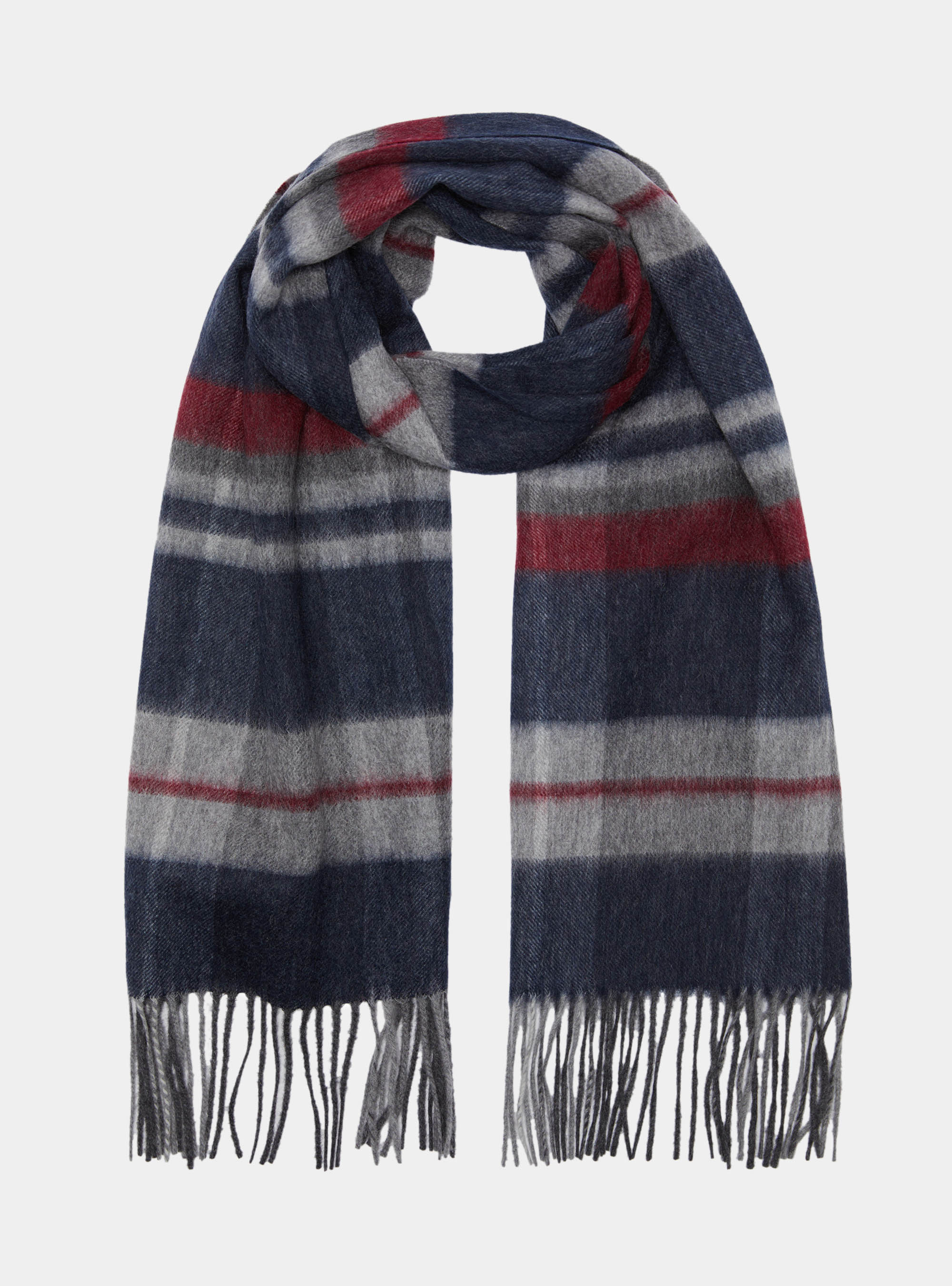 Sciarpa in lana a quadri
