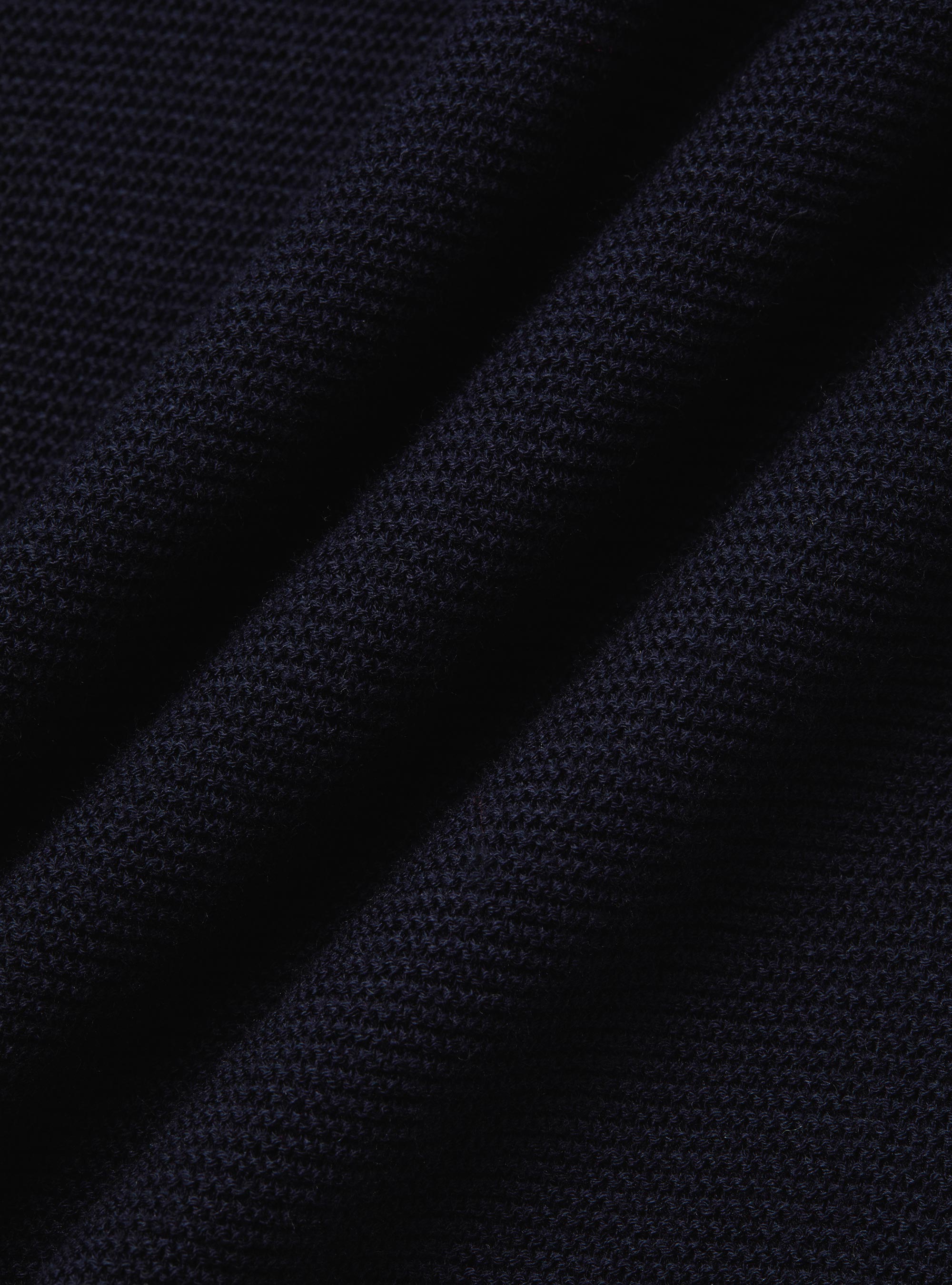 Knitted links polo shirt in extra-fine cotton, NAVY BLUE