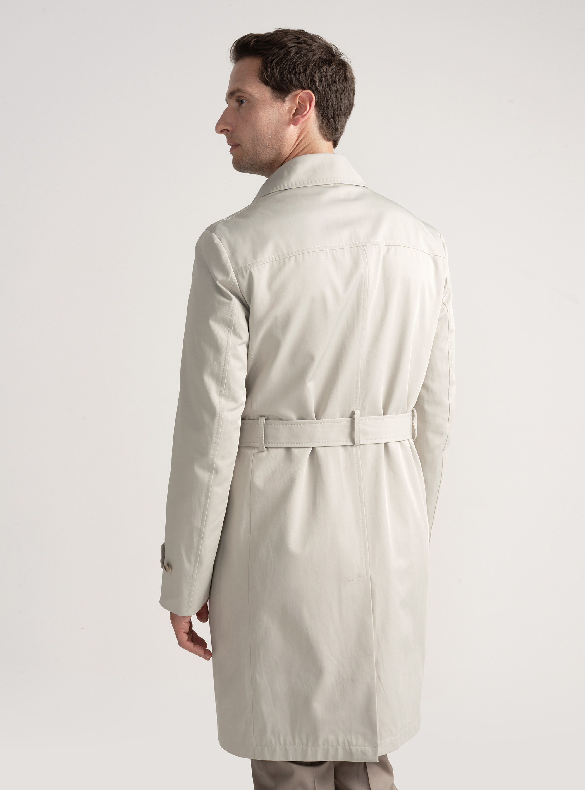 Trench de sarga de algodón, CRUDO