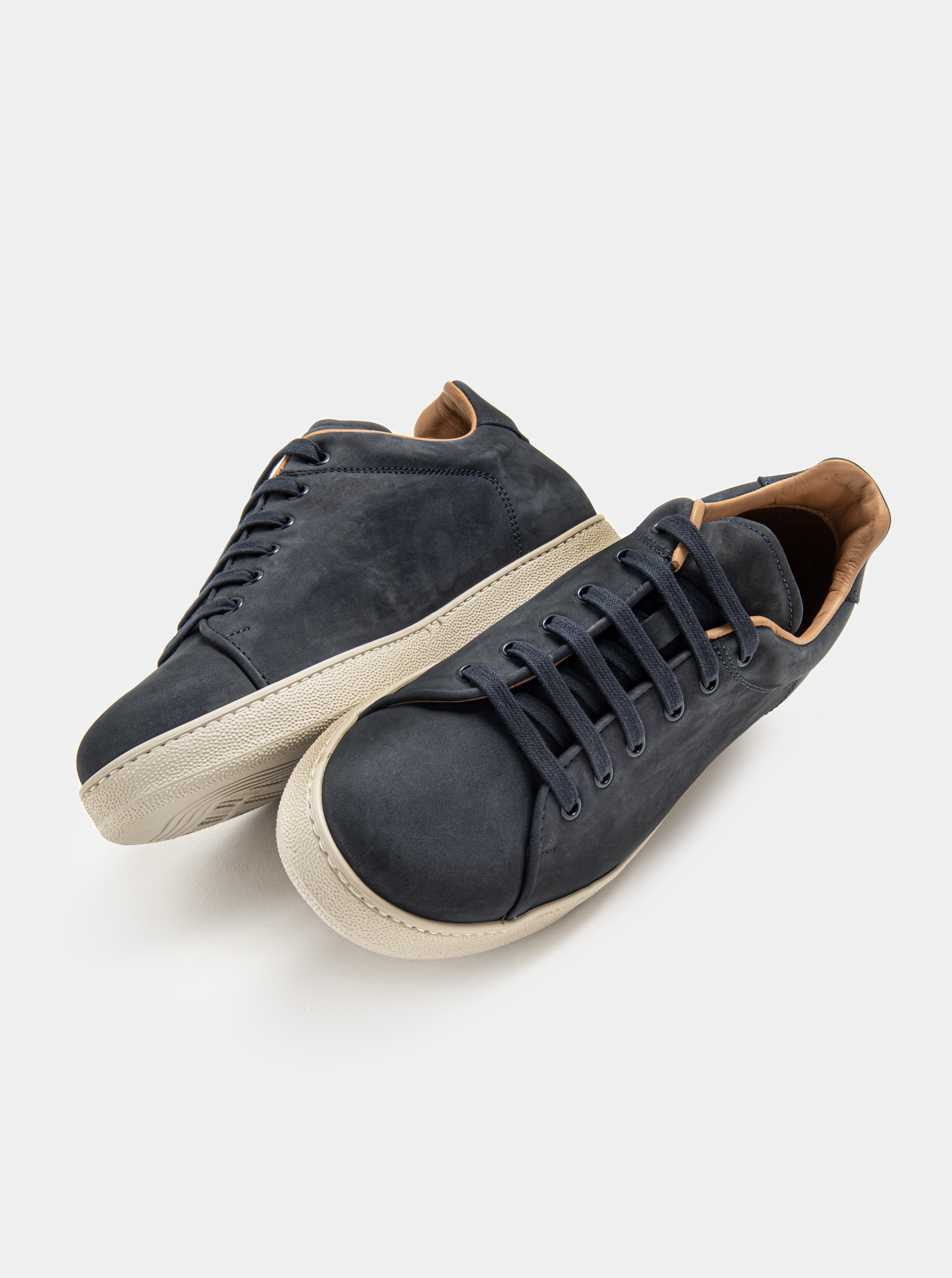 Baskets en daim, BLEU MARINE