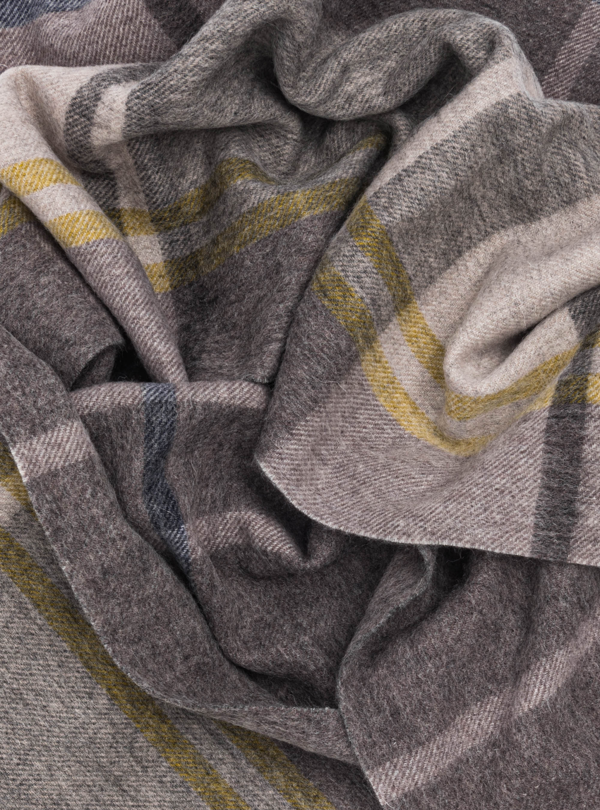 Sciarpa a quadri in lana cashmere, GRIGIO CHIARO