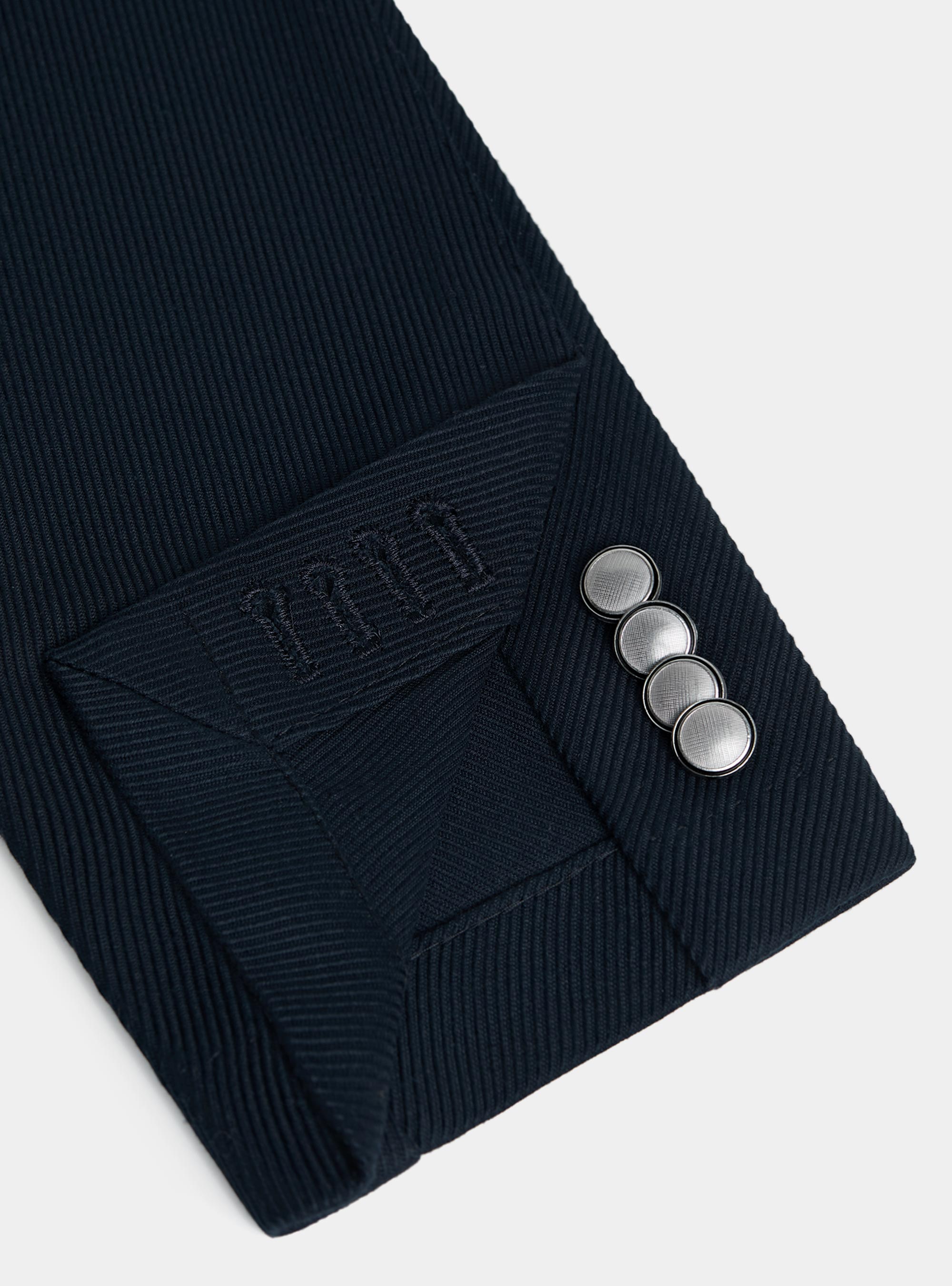 Giacca in cotone diagonale, BLU NAVY