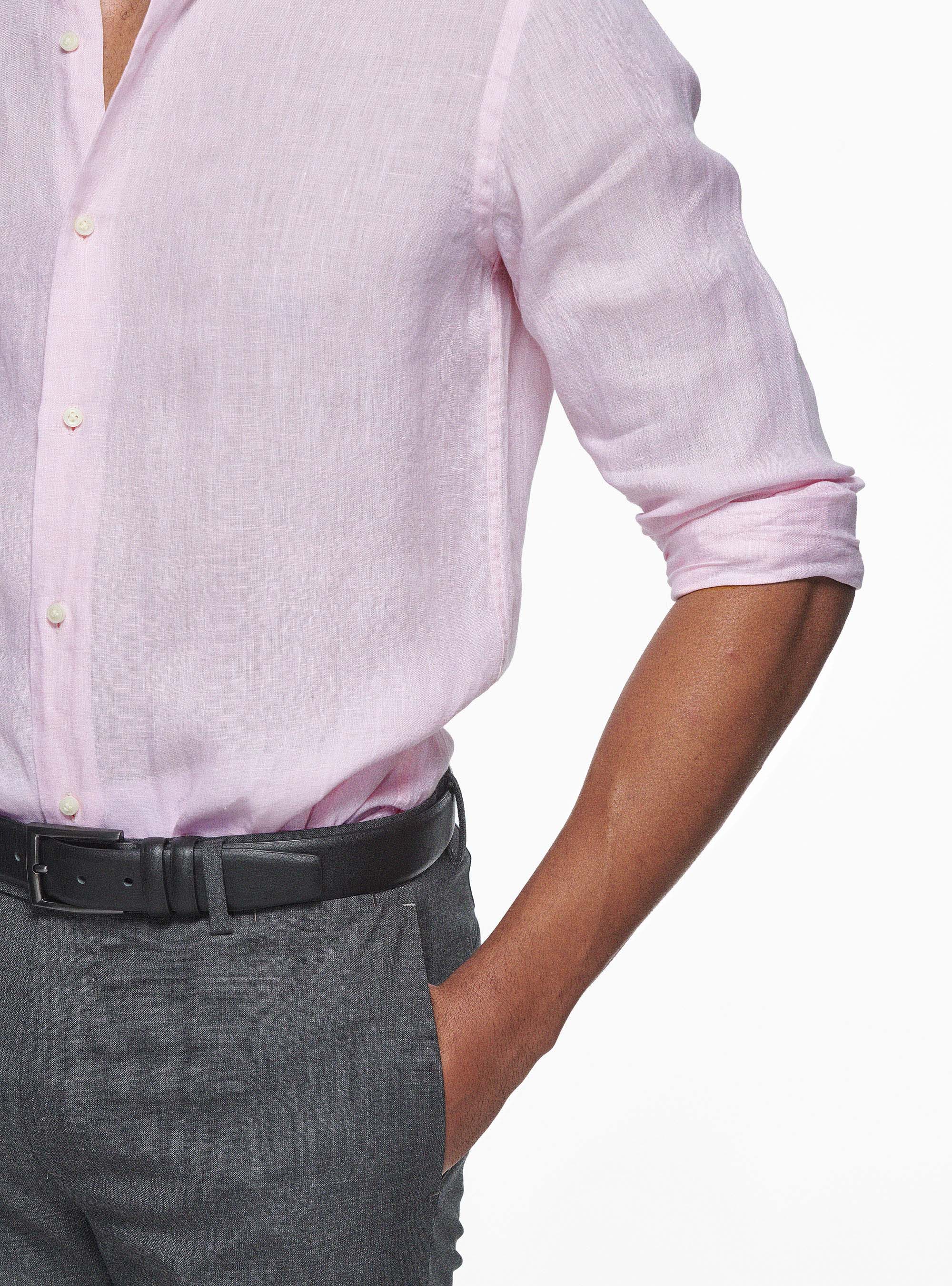 Pure linen shirt, PINK