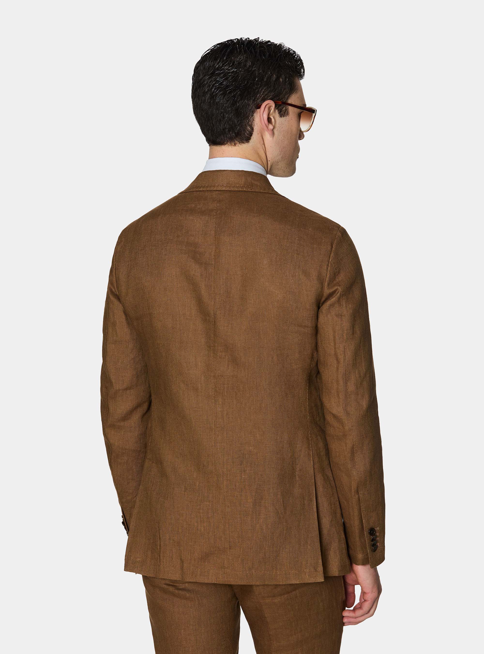 Pure linen suit blazer, MULTICOLOR