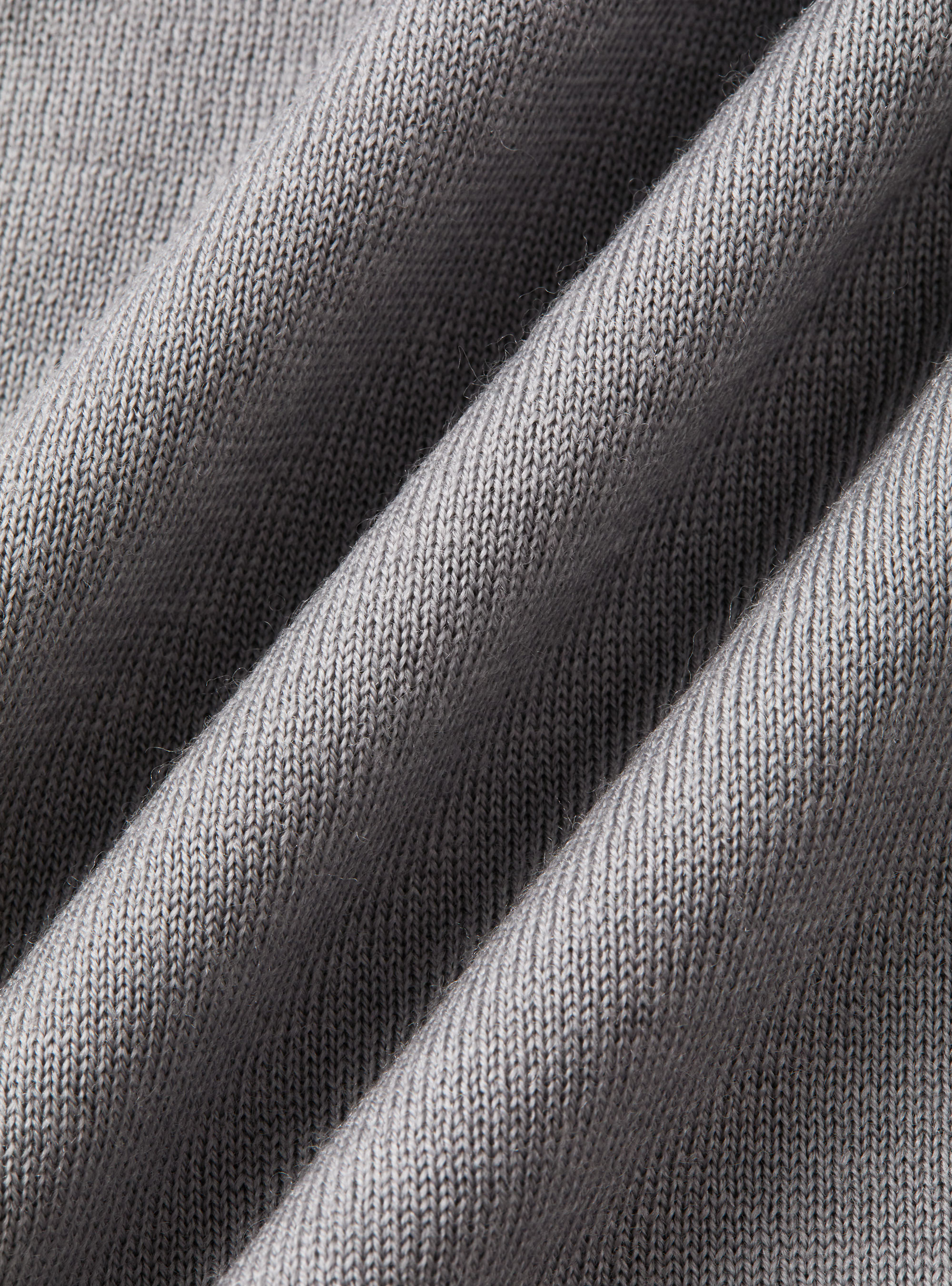 Cardigan in maglia con bottoni in lana merino extrafine, GRIGIO CHIARO