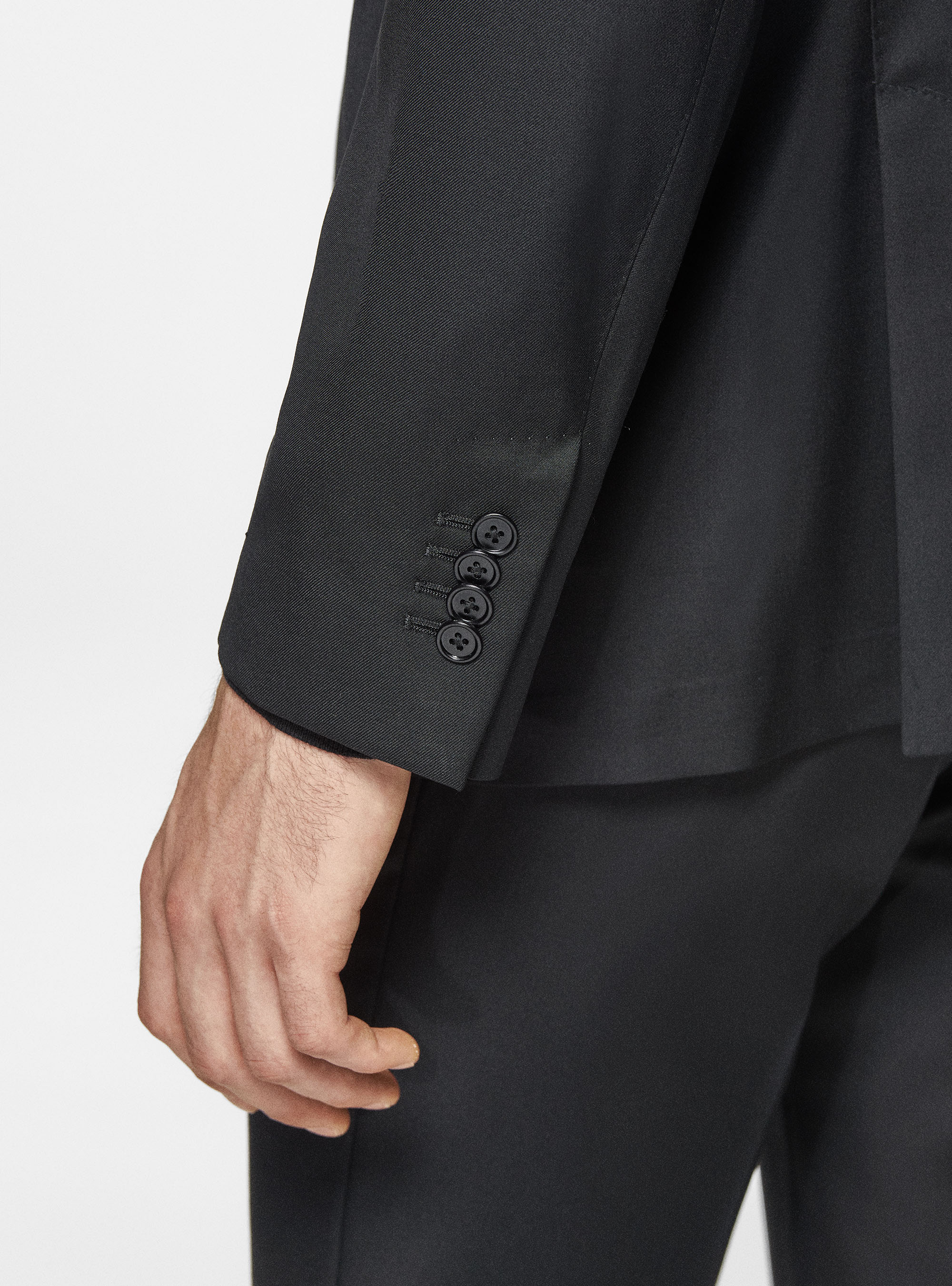 Giacca in pura lana superfine 110's, NERO