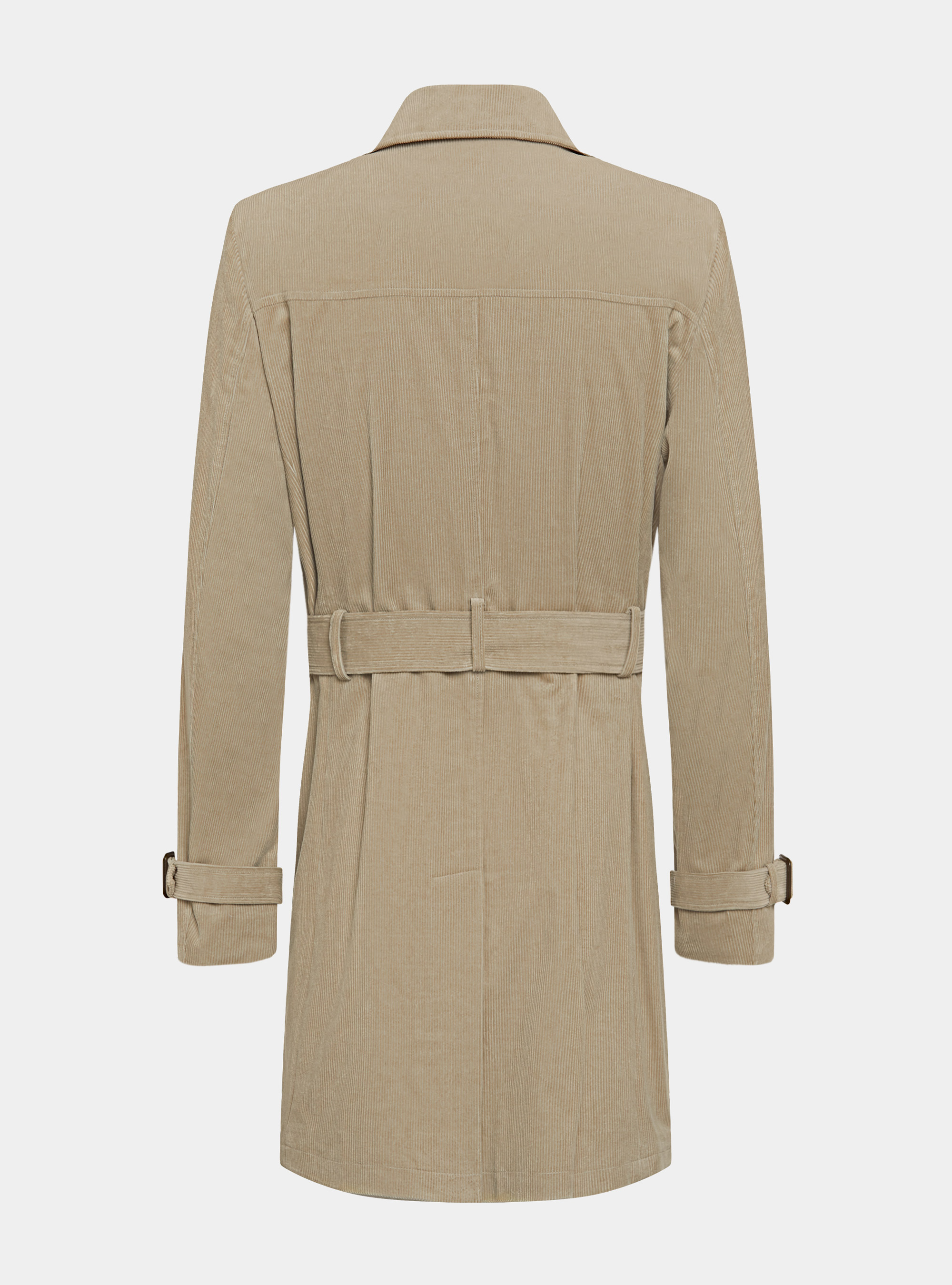 Corduroy trench coat, SAND