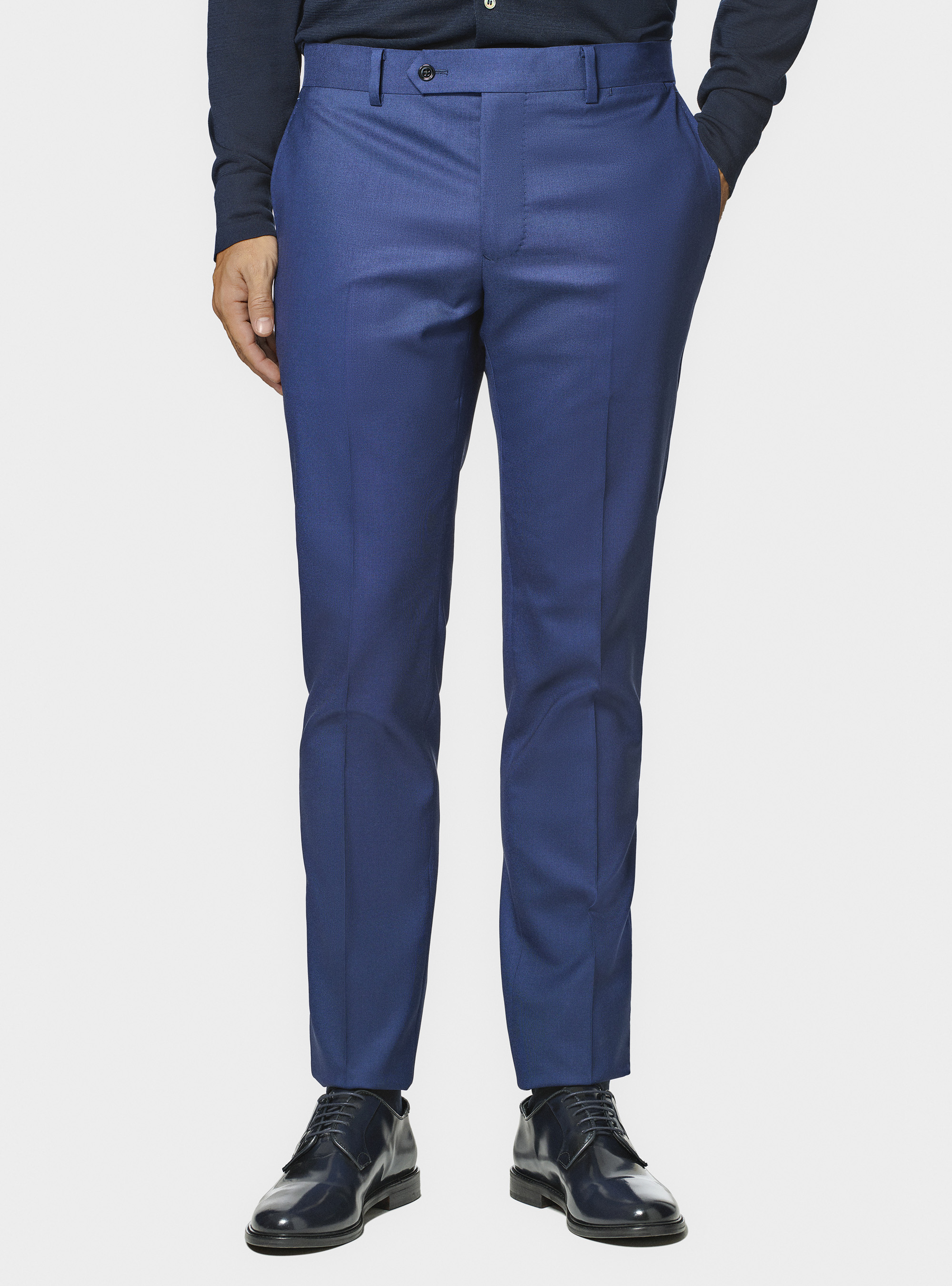 Pure wool suit trousers Vitale Barberis Canonico, BLUE