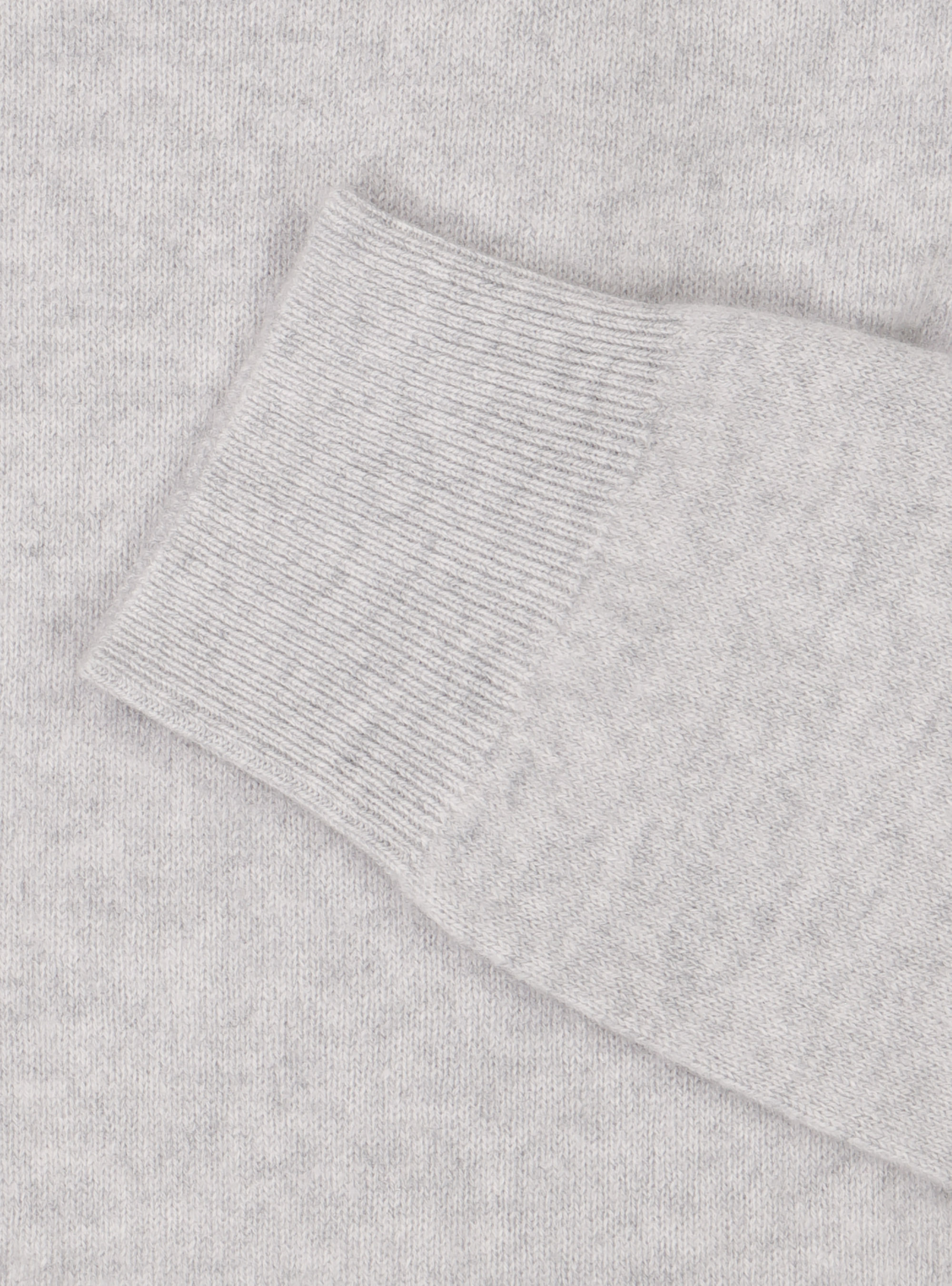 Maglia girocollo 100% cashmere, BIANCO GHIACCIO