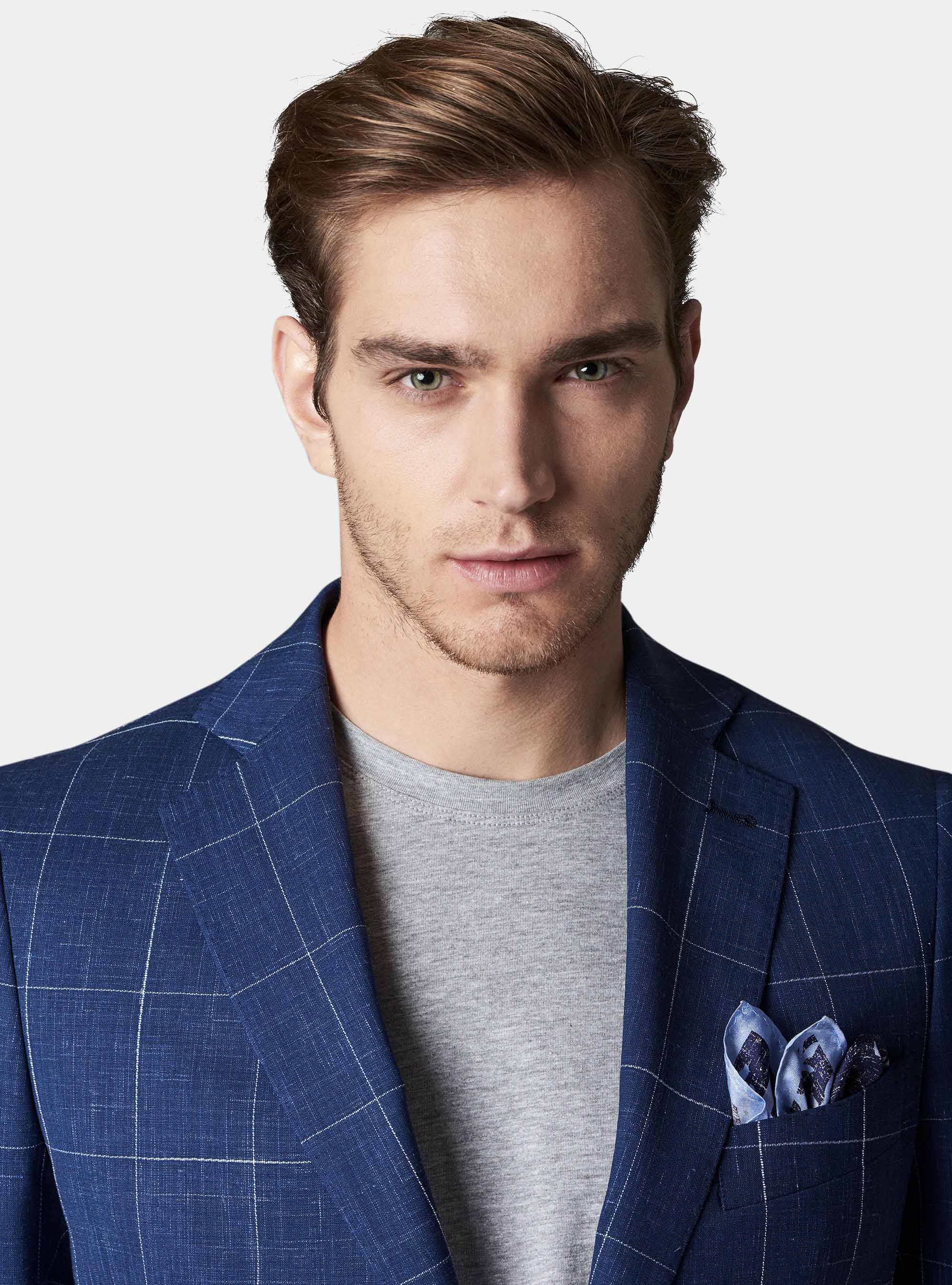Abito overcheck in lana e lino stretch | Gutteridge | Copy of Mid Season  Uomo