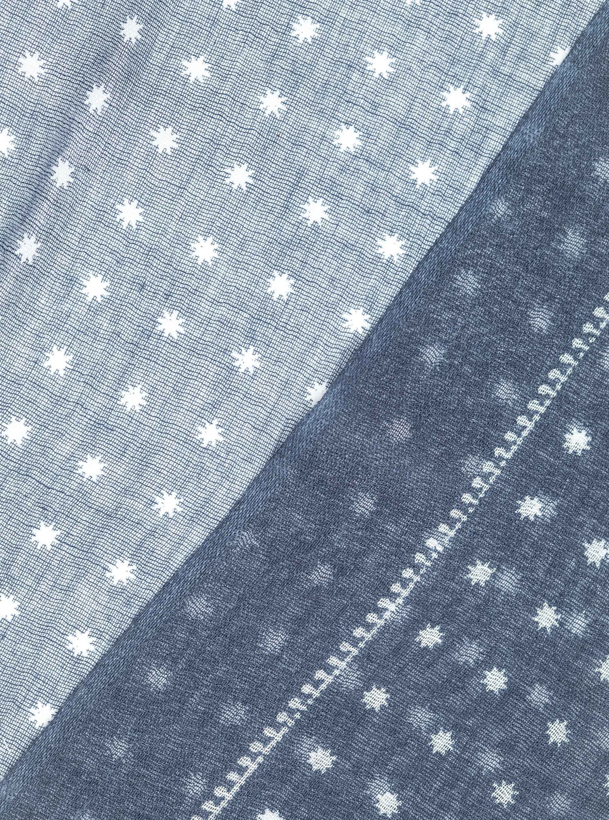 Little flower patterned scarf, BASALT