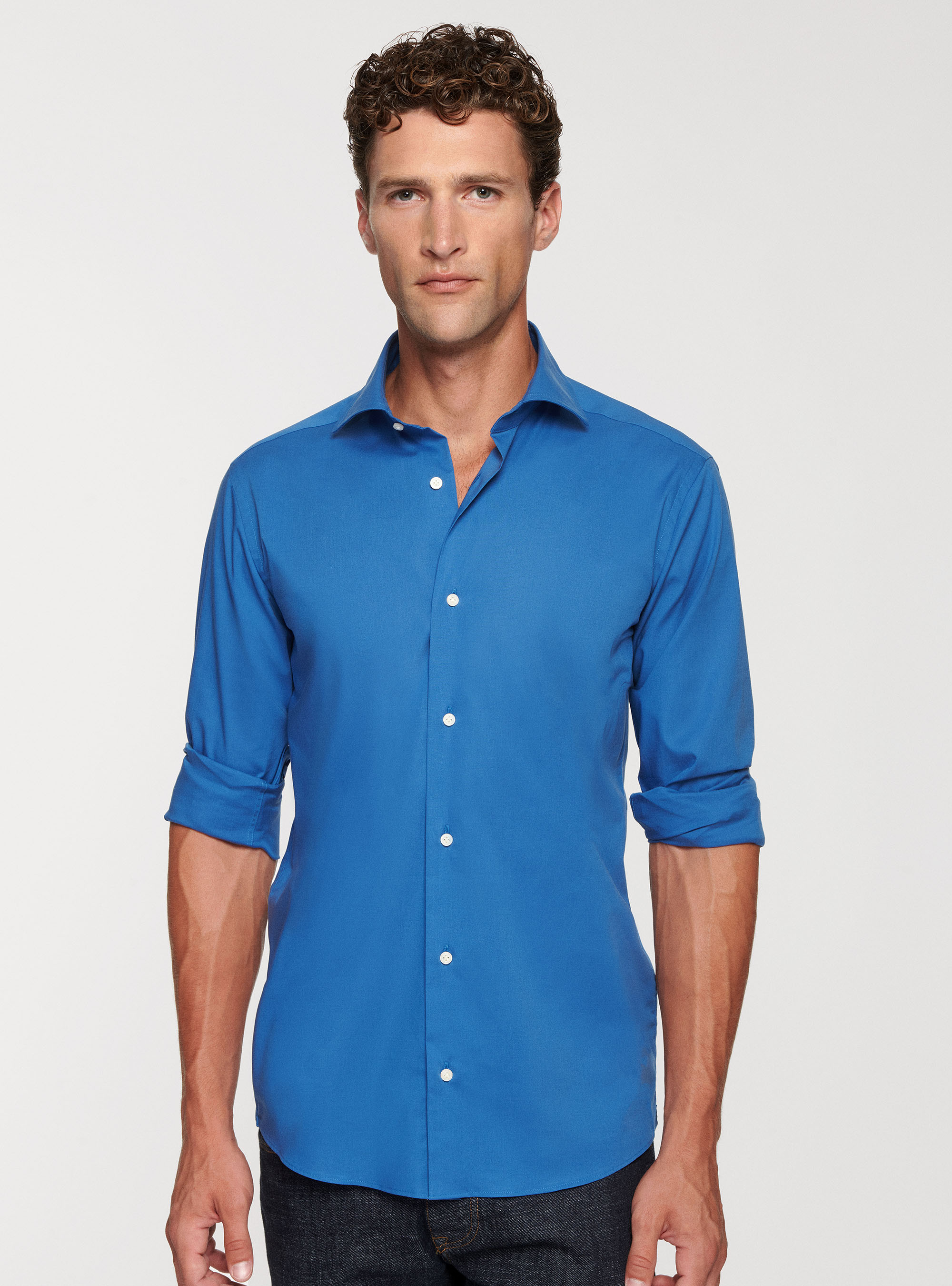 Chemise en popeline stretch
