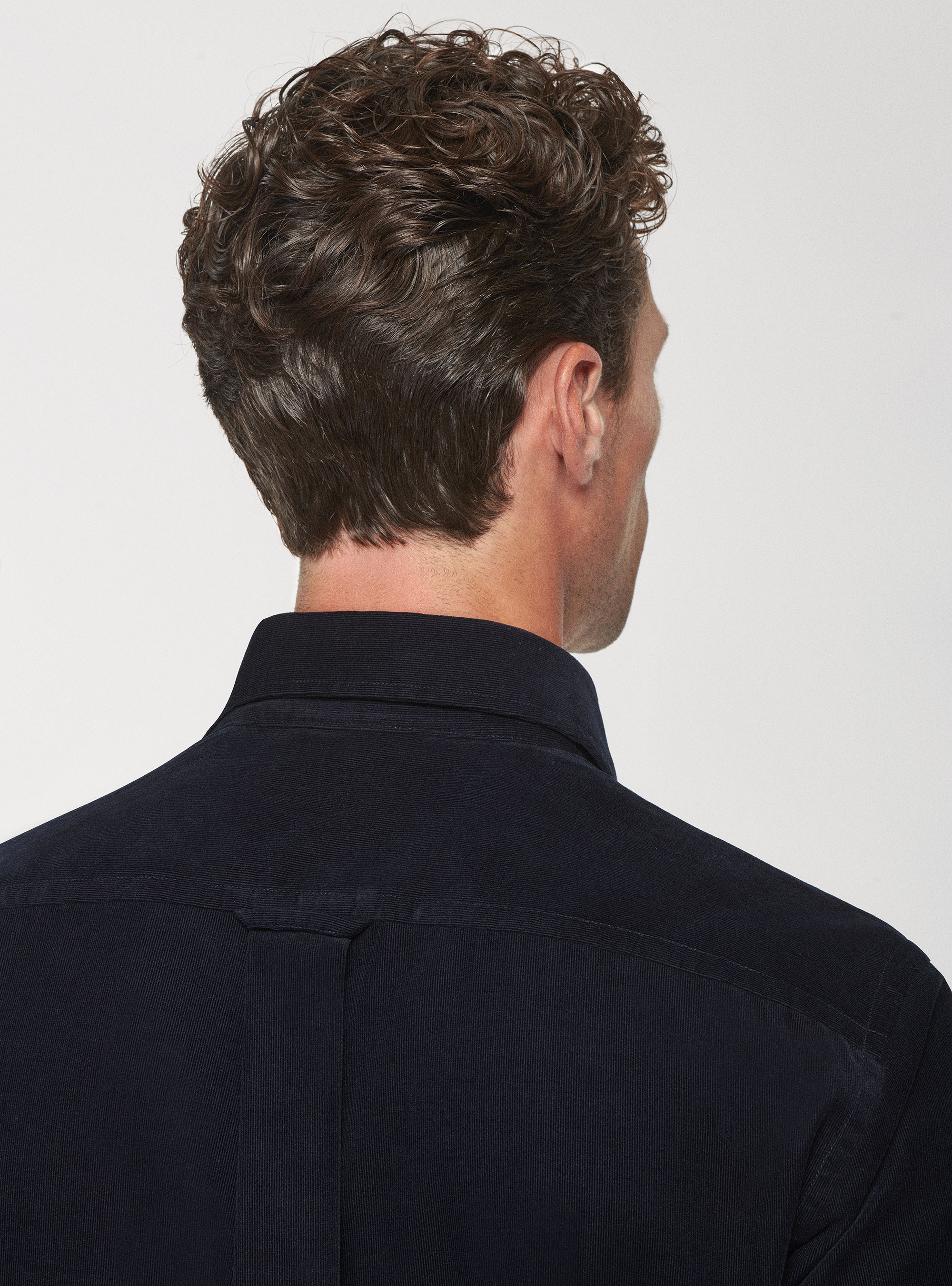 Camicia in velluto a costine, BLU NAVY