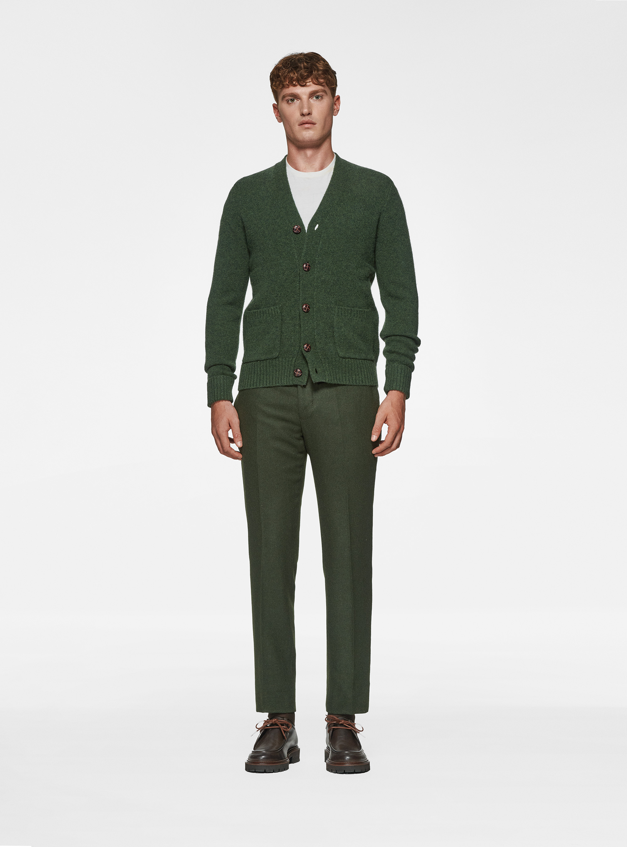 Shetland wool knit cardigan | Gutteridge | Men's Sweaters Shetland wool knit cardigan | Gutteridge | Men's Sweaters