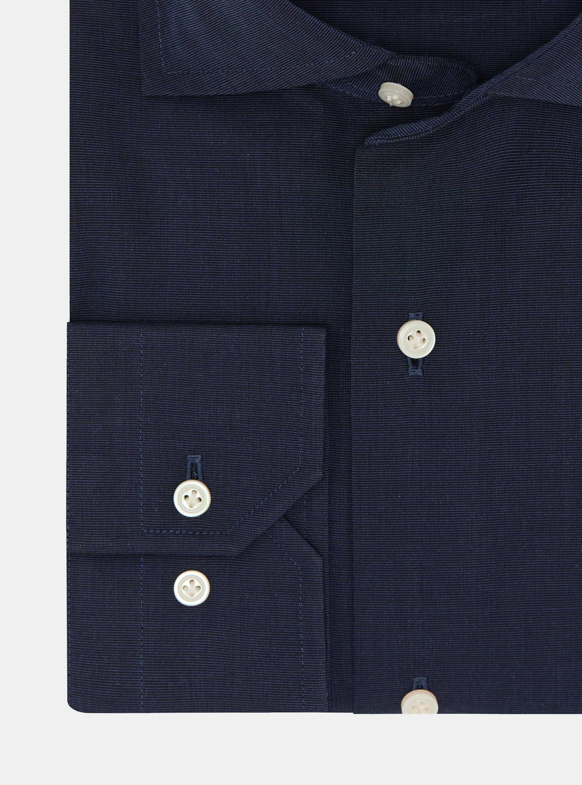 Baumwollhemd fil a fil, NAVY 0218C