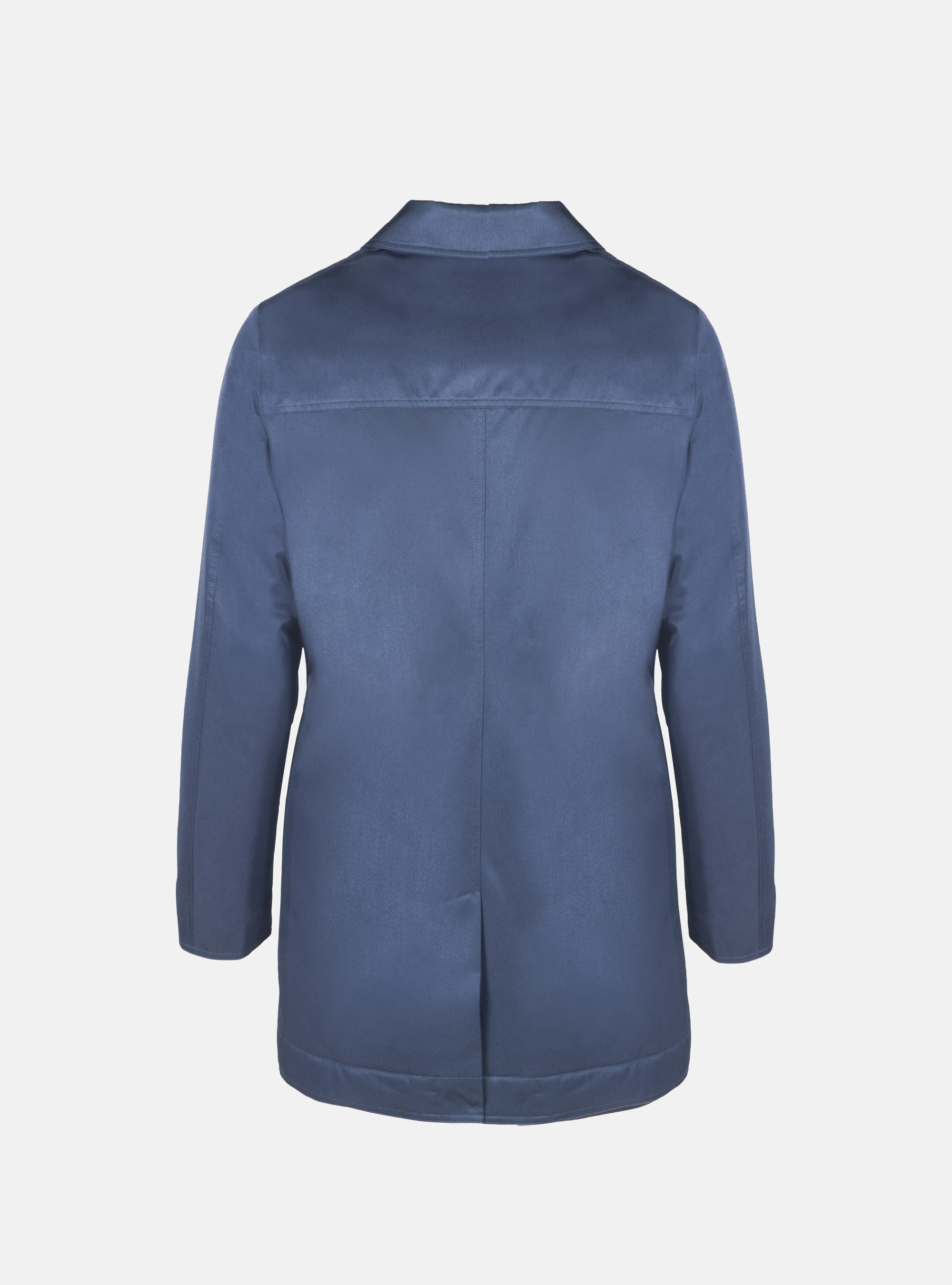 Impermeabile imbottito con colletto, BLU NAVY