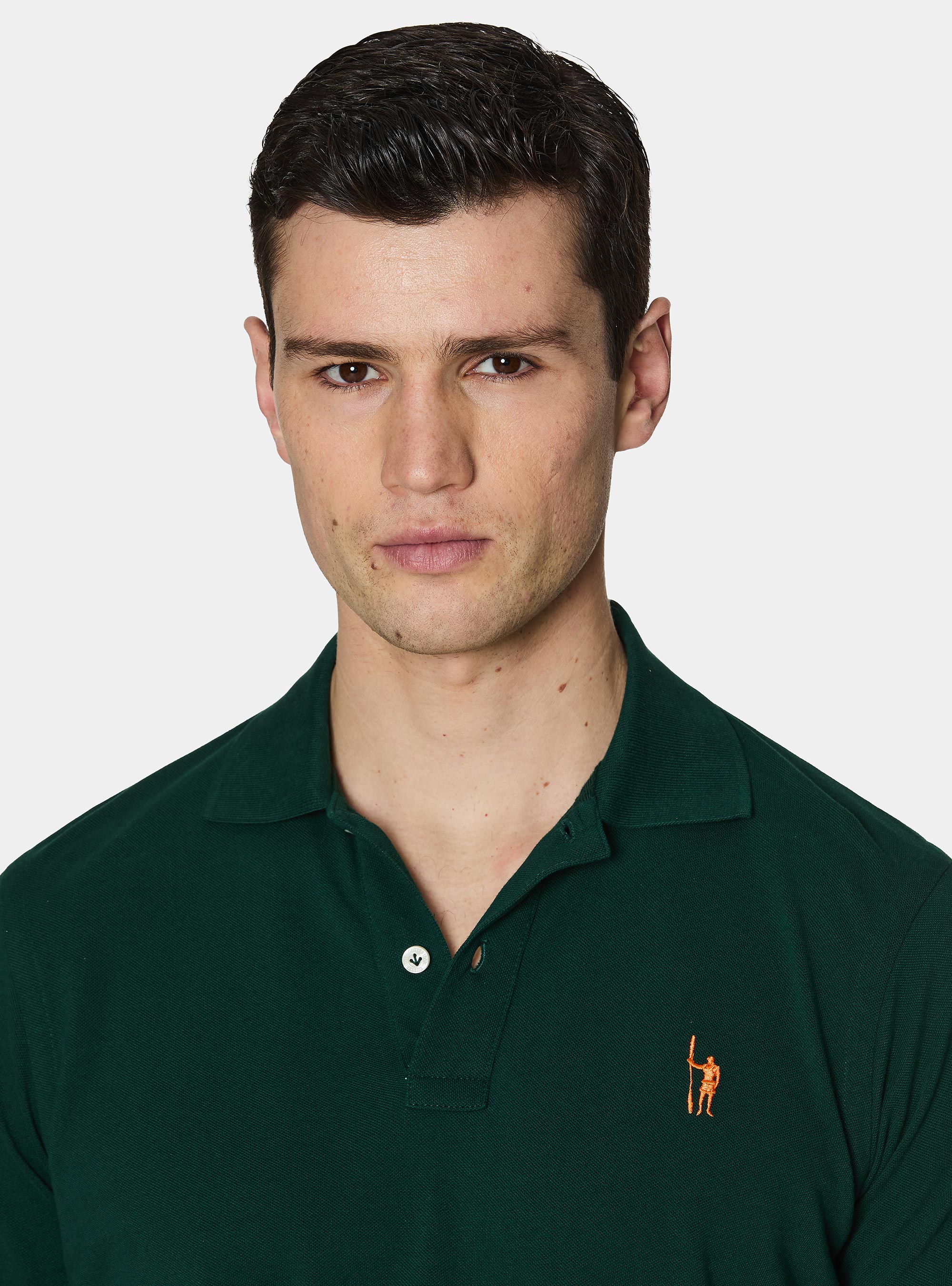 Classic piqu&eacute; polo shirt, OLIVE