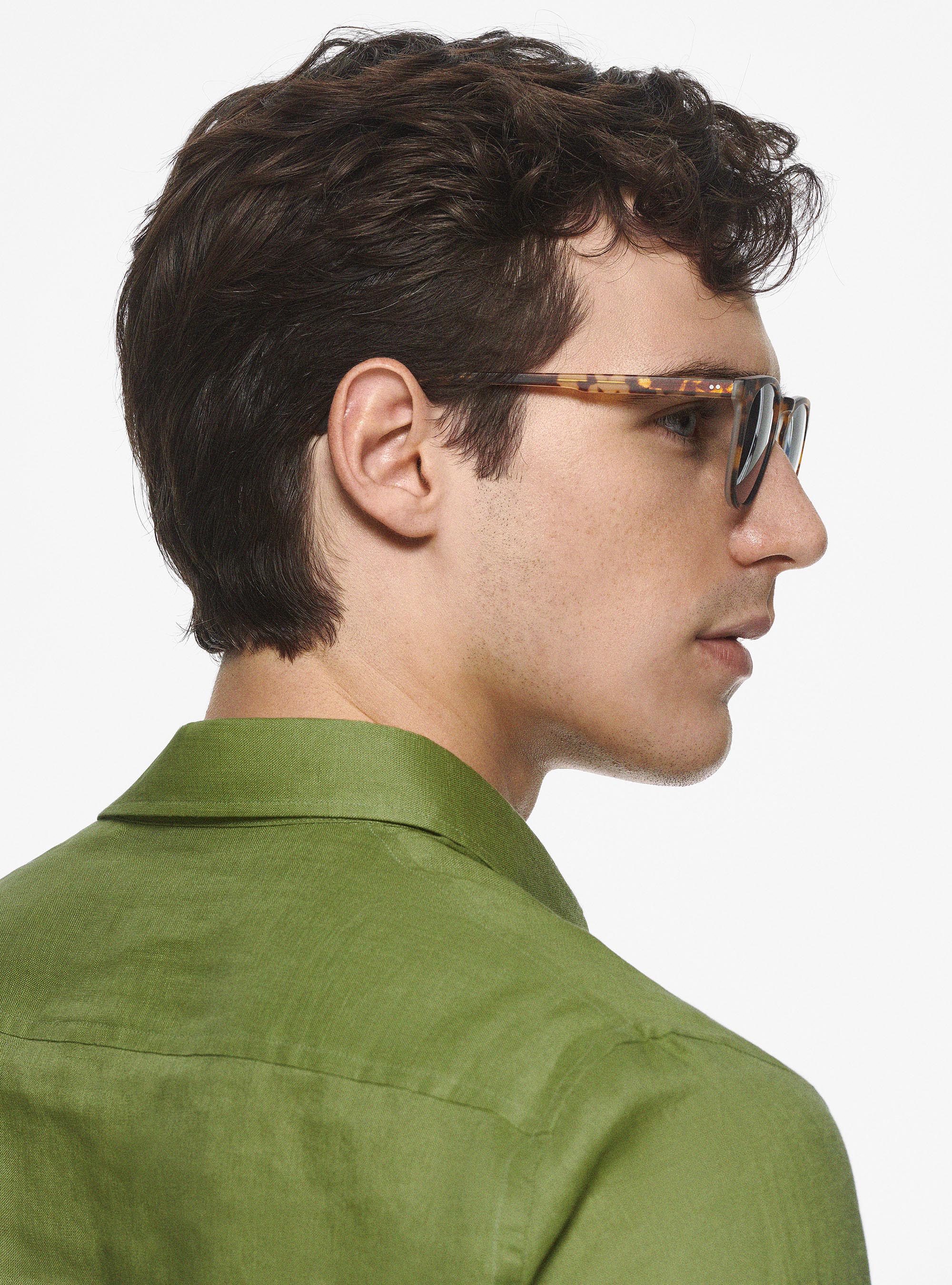 Pure linen polo shirt, VERDE PISTACCHIO 0616C