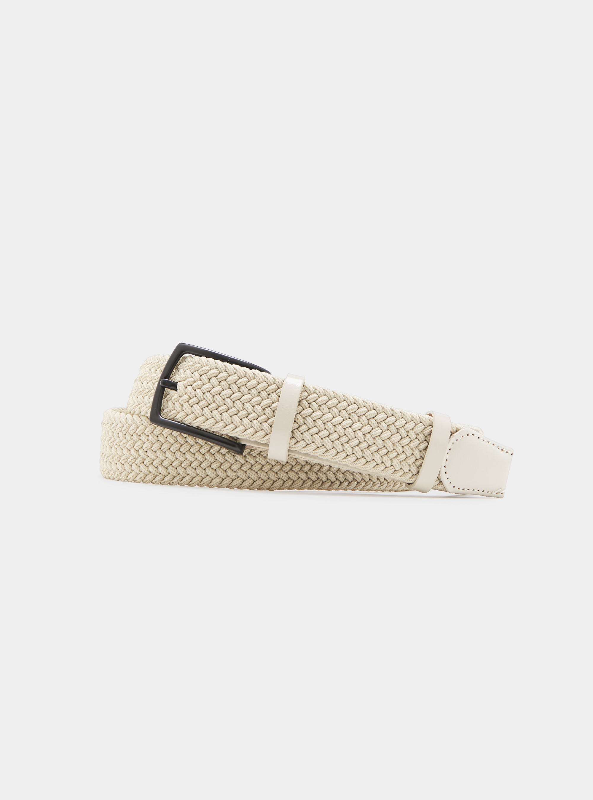 Gutteridge - Cintura elastica intrecciata, Unisex, Ecru, Taglia: 120