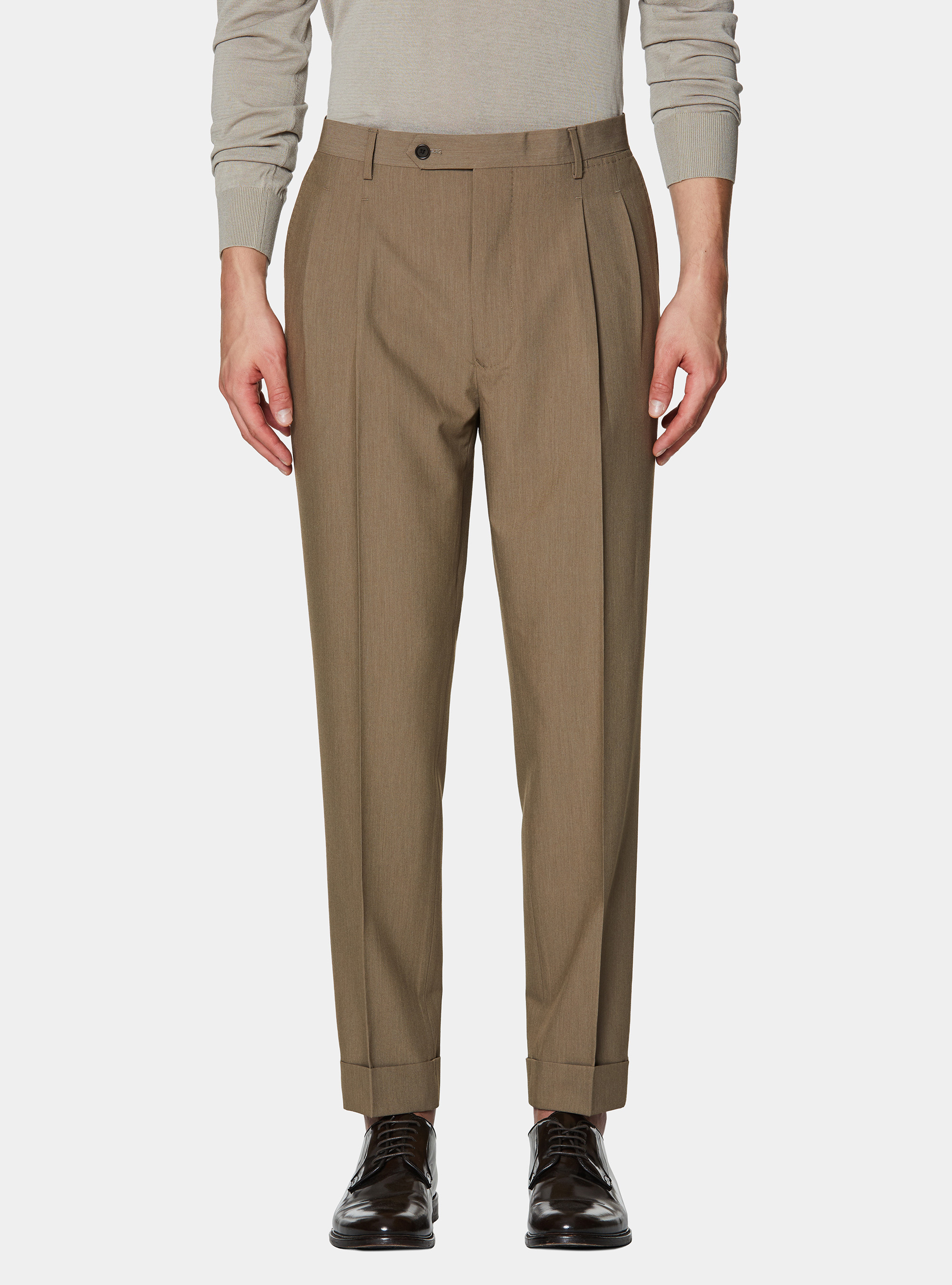 Classic trousers with pleats, MUD